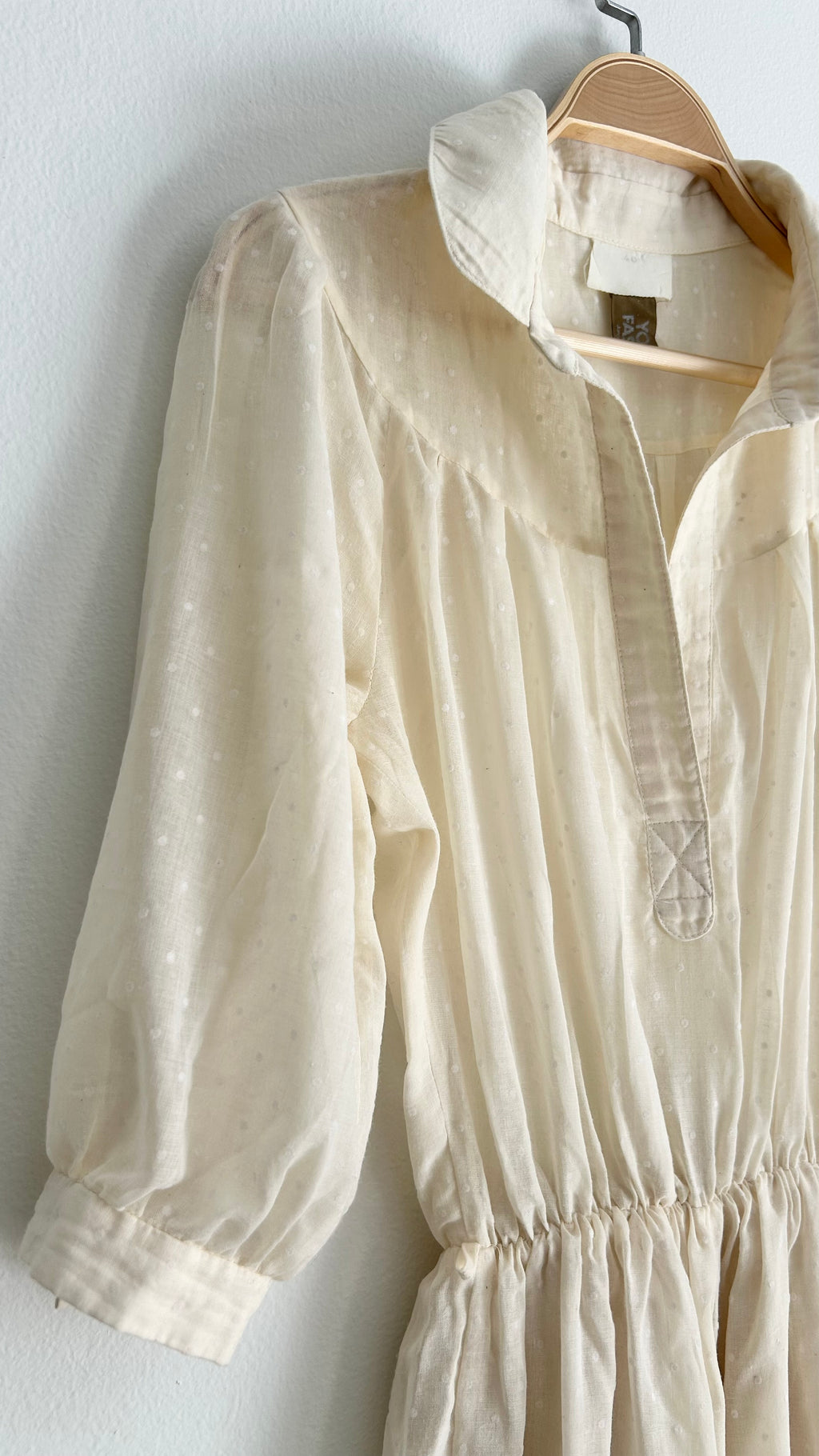 Vintage 1970s Long Dress – Sheer Top & Lined Skirt