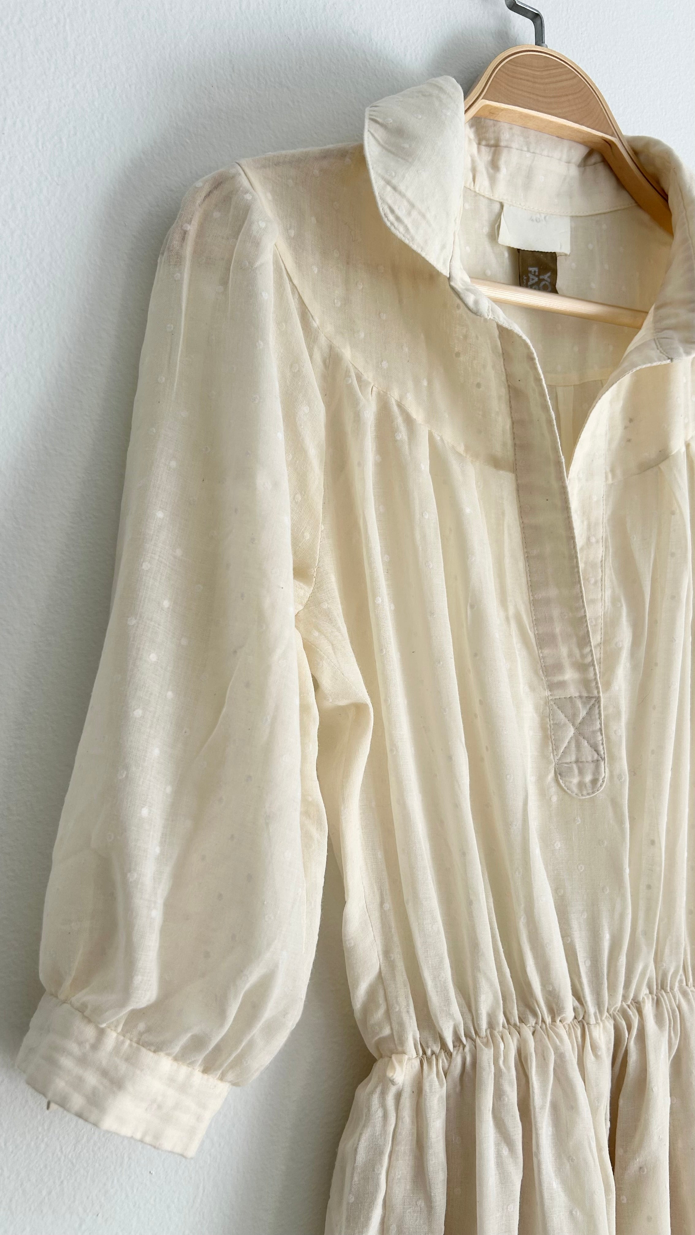 Vintage 1970s Long Dress – Sheer Top & Lined Skirt