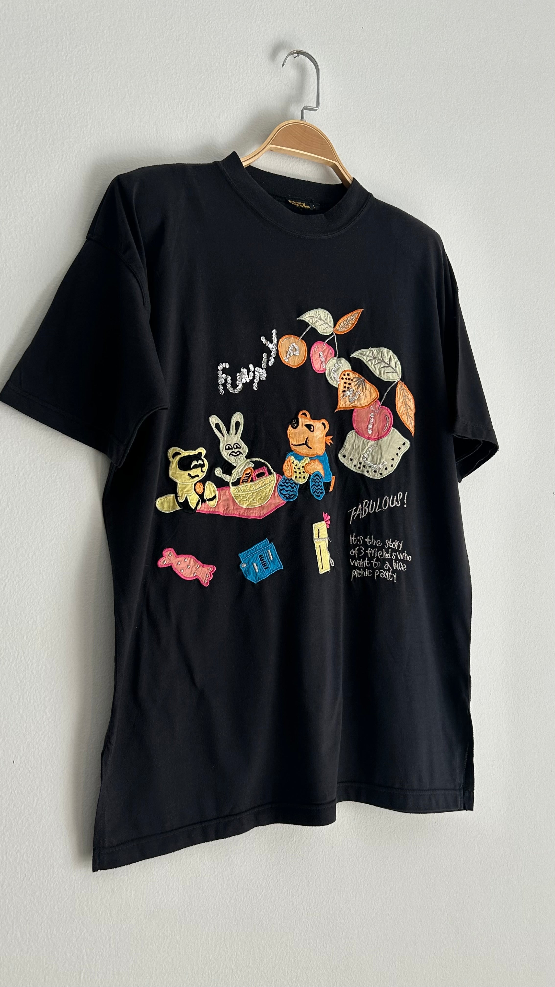 Vintage Oversized Embroidered T-Shirt