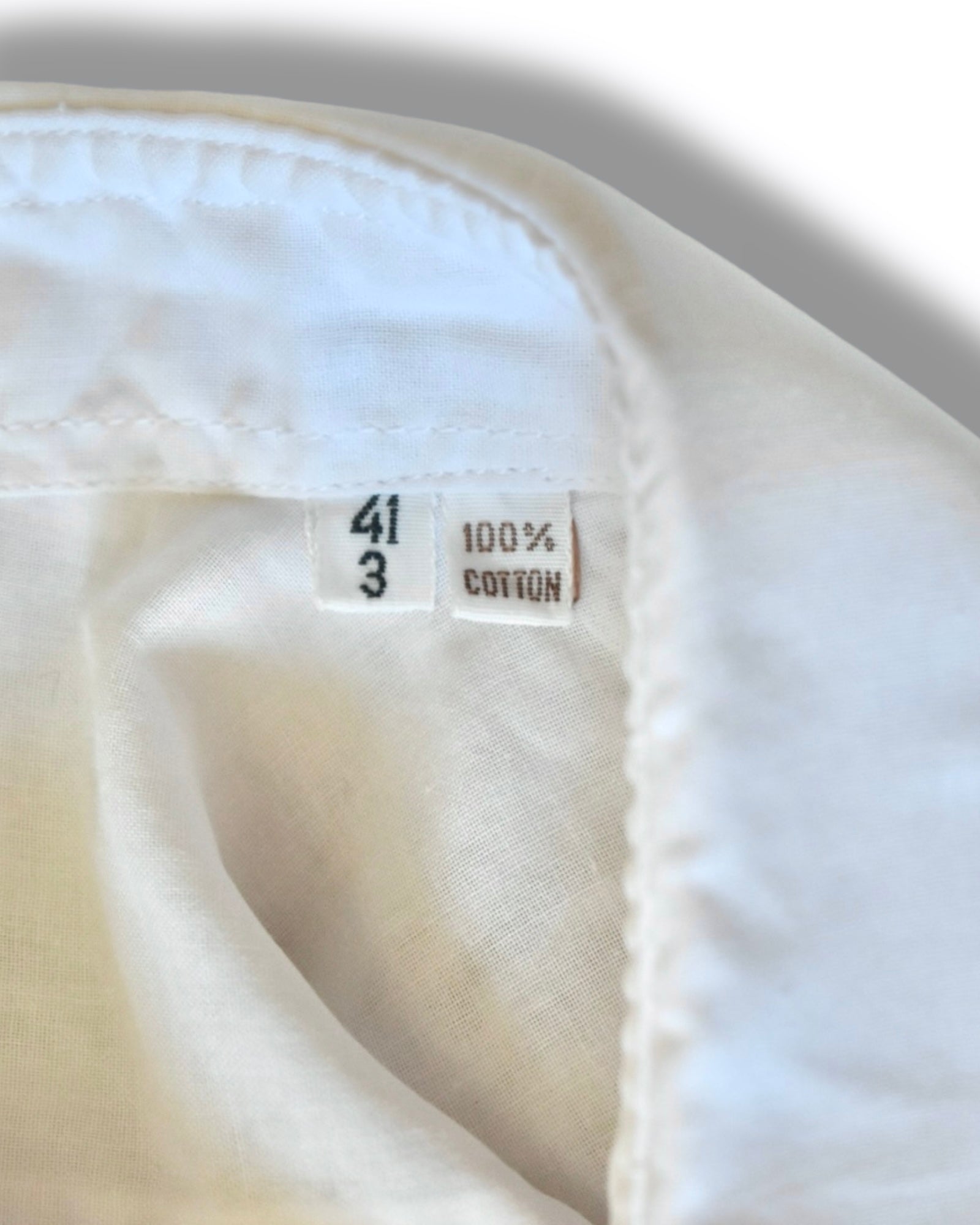 Yves Saint Laurent “Chemises” Vintage White Shirt in Pure Cotton – 80s French Elegance