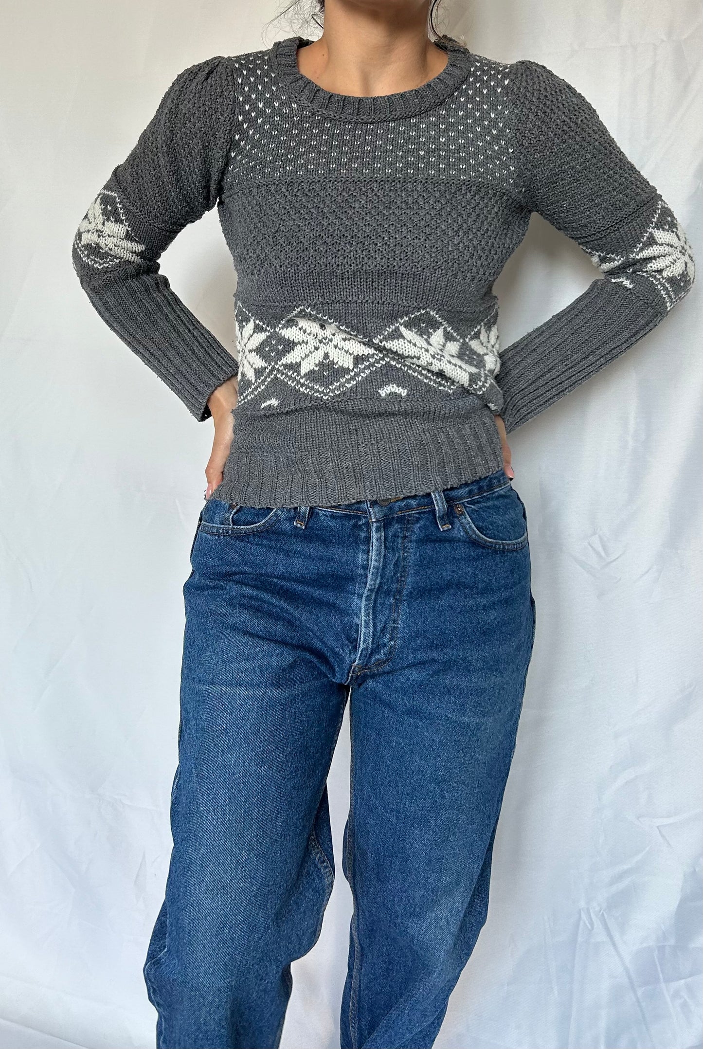 Knitted Patterned Sweater