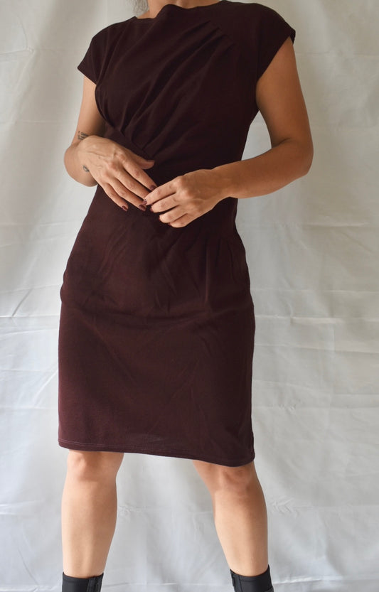 Bordeaux Midi Dress