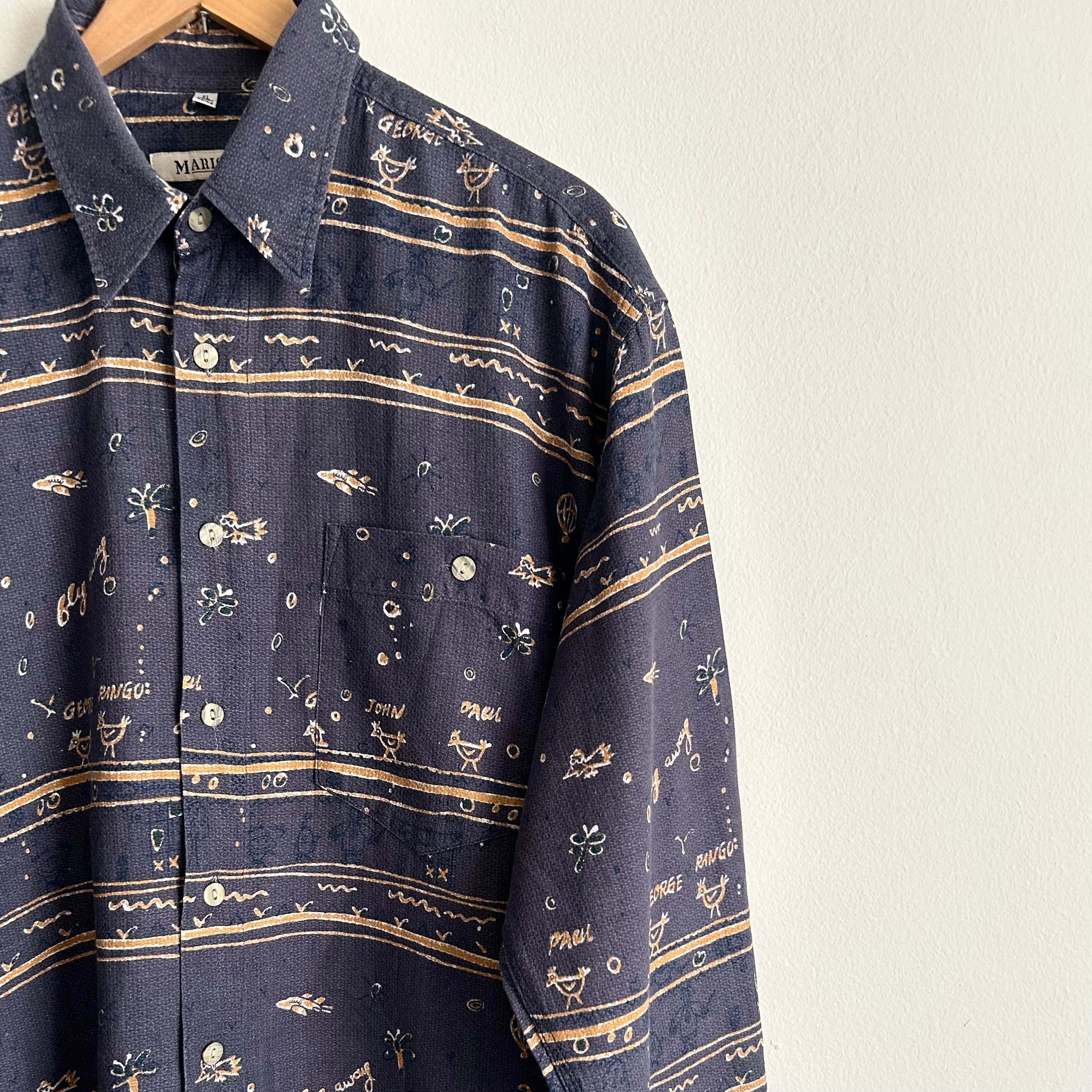 90s "Fab Four" Whimsical Graphic Shirt