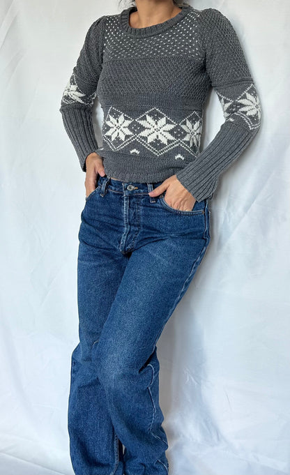 Knitted Patterned Sweater