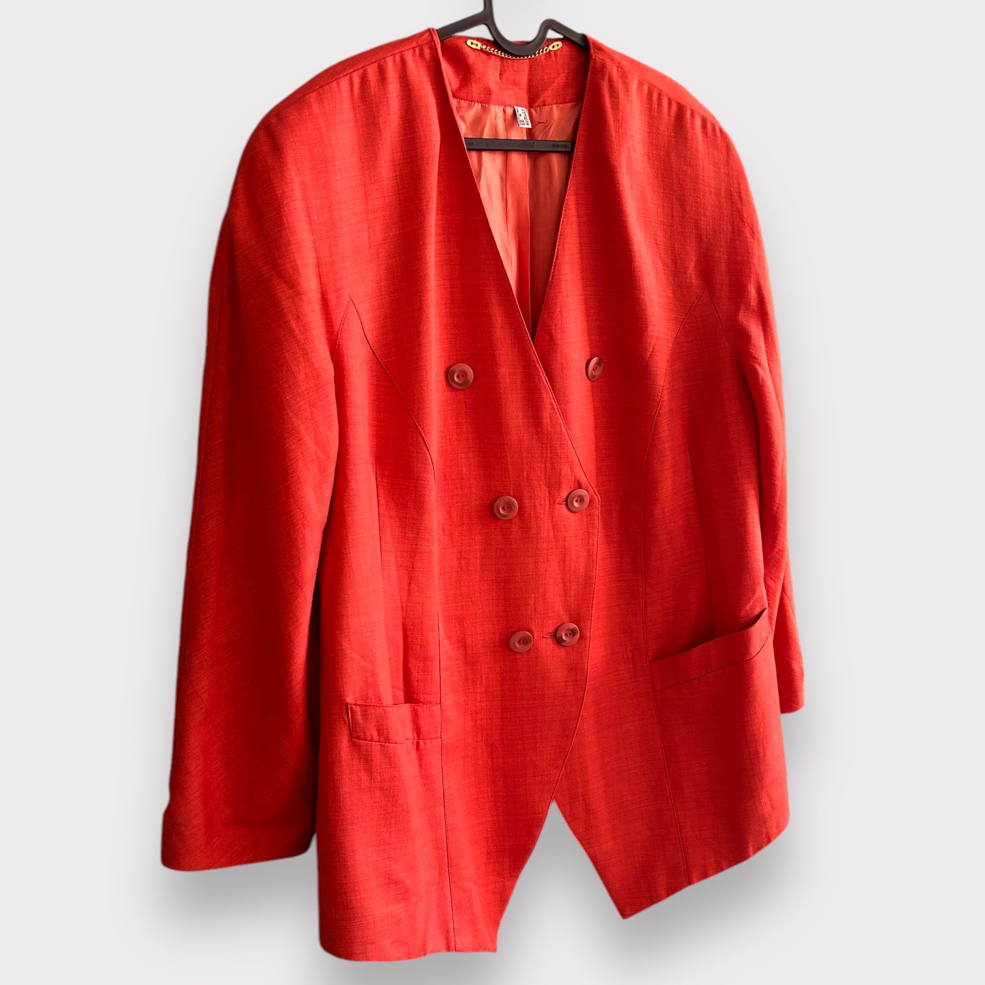 Vintage Oversized Orange Blazer