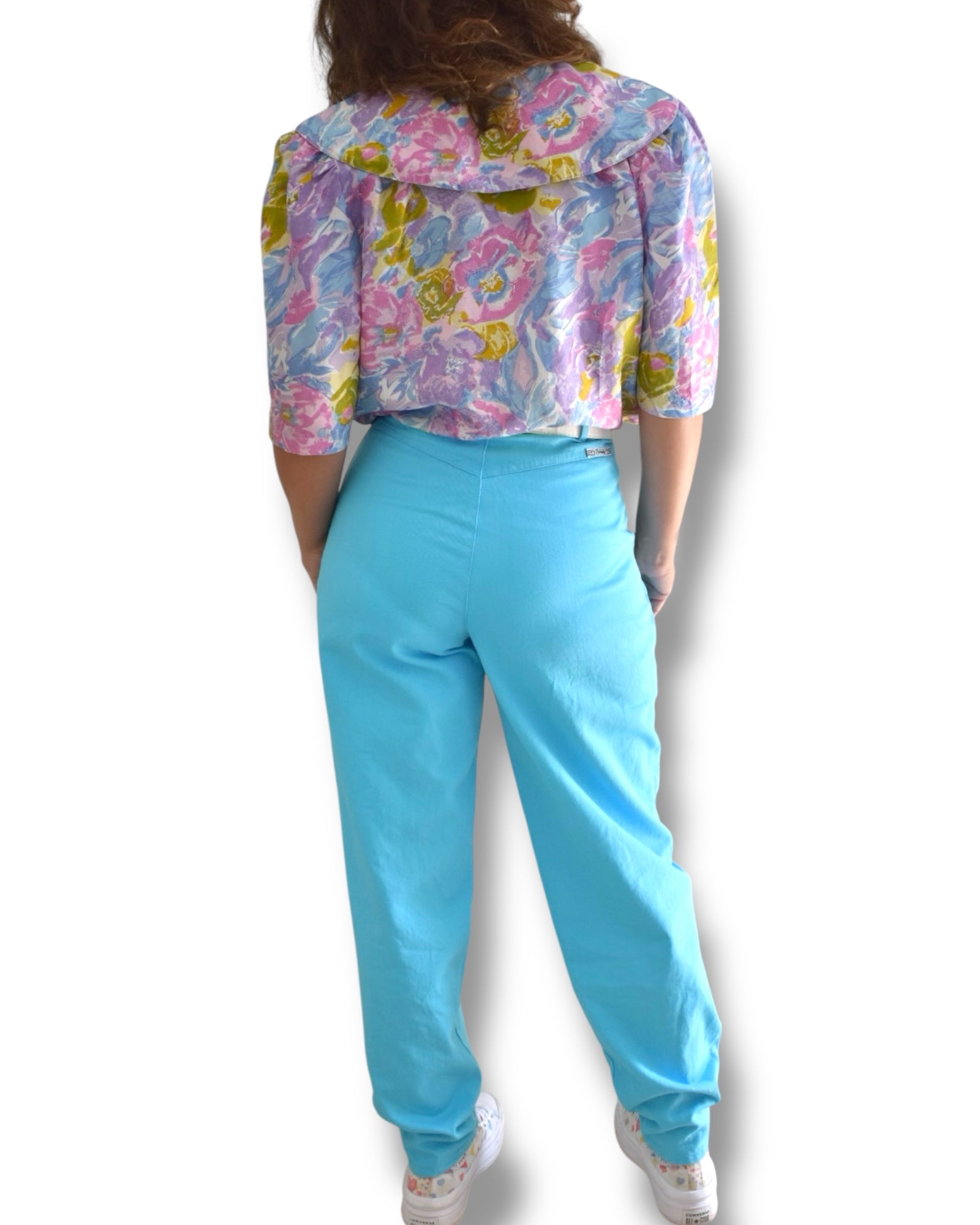 Vintage High-Waisted Light Blue Denim
