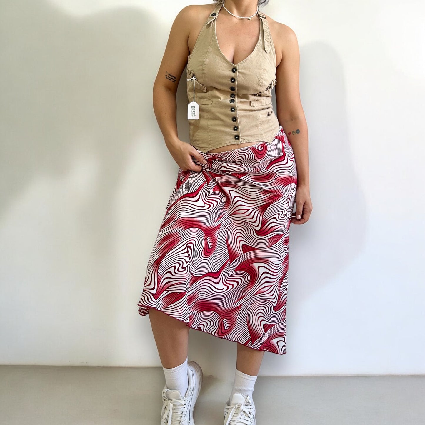 Y2K Patterned Skirt