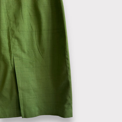 Vintage Midi Military Green Skirt