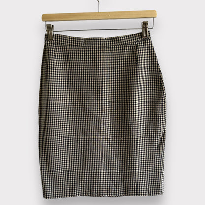 Vintage Plaid Midi Skirt