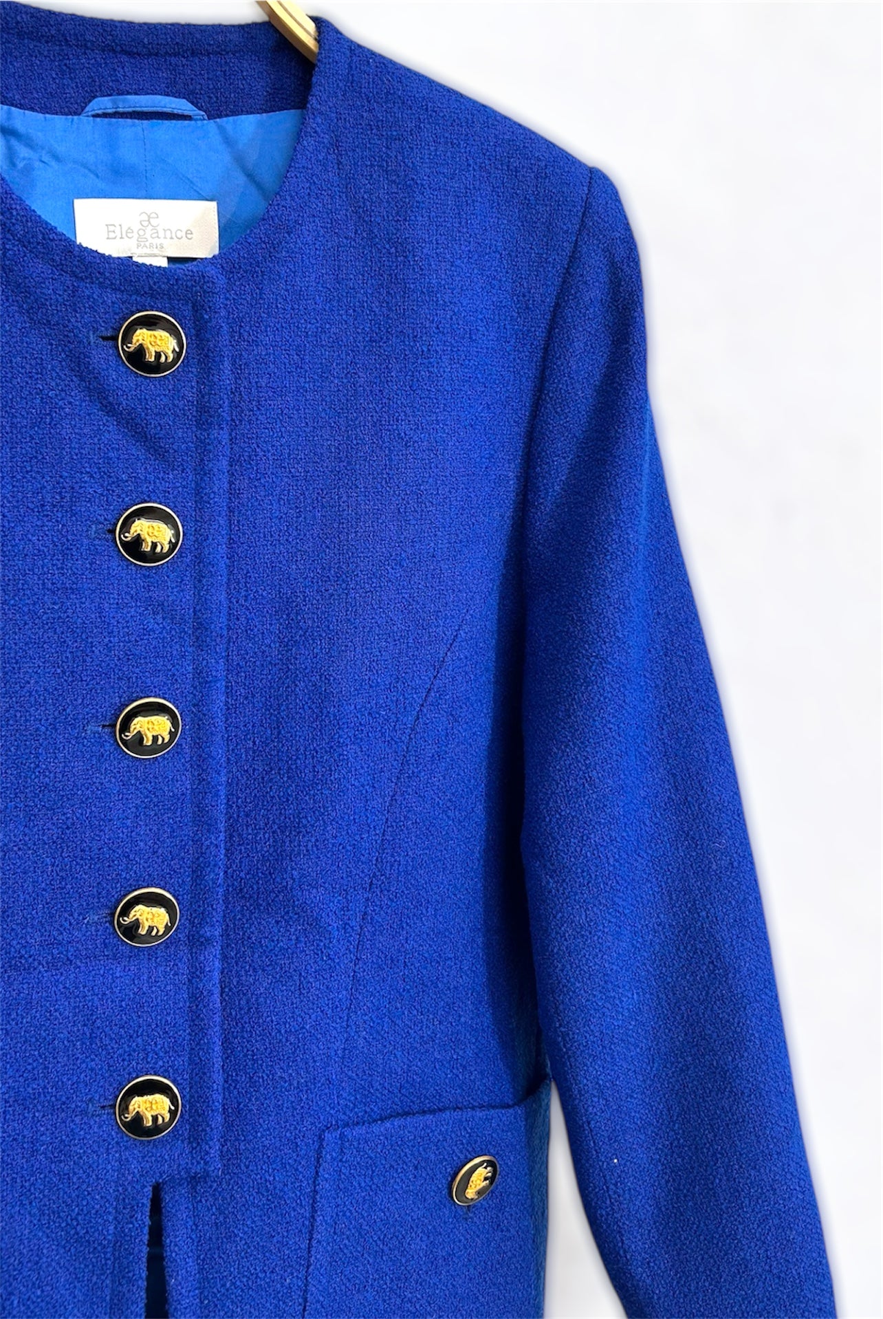 Vintage Wool Maxi Blazer | Late 80s