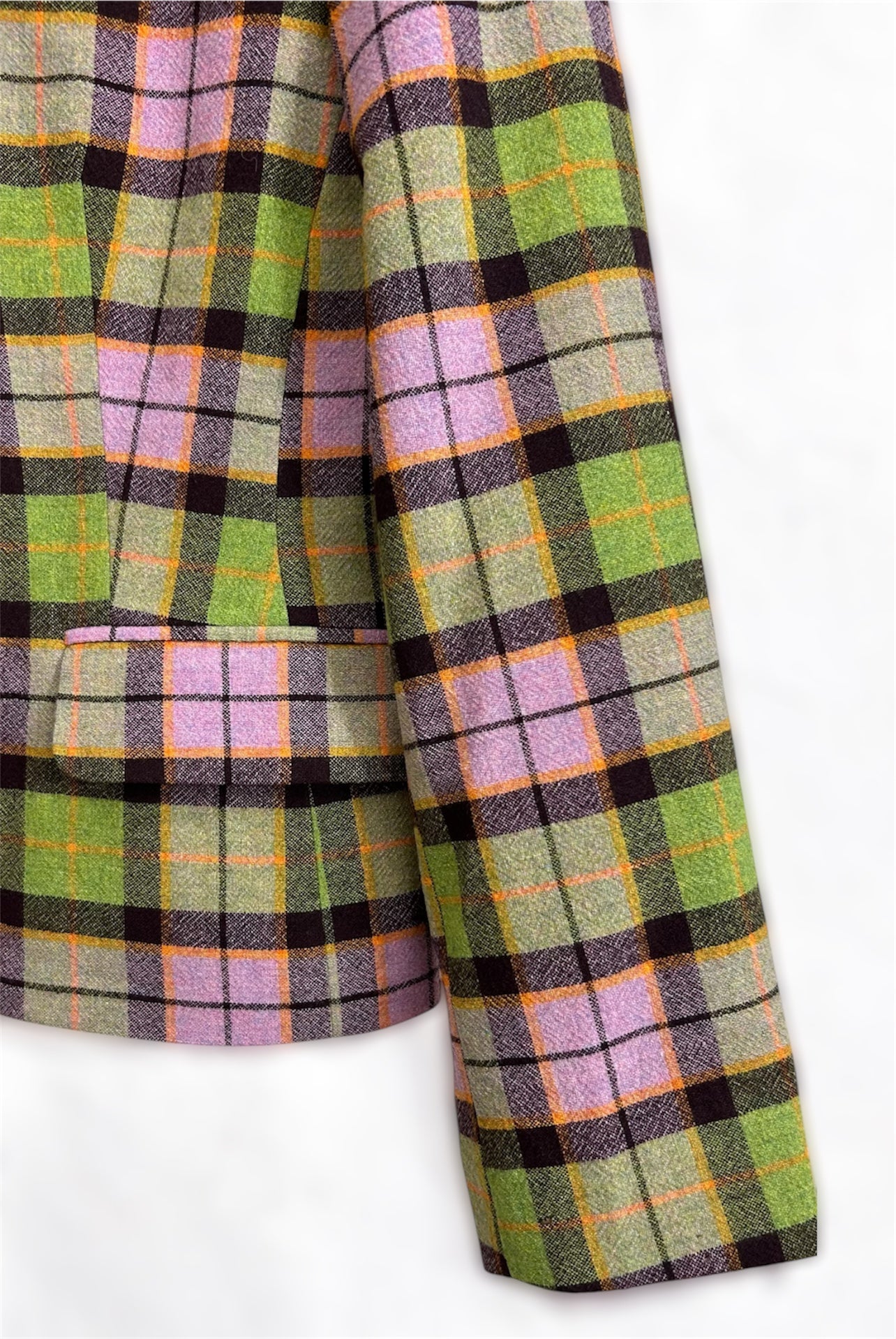 Vintage Plaid Blazer – Color Statement