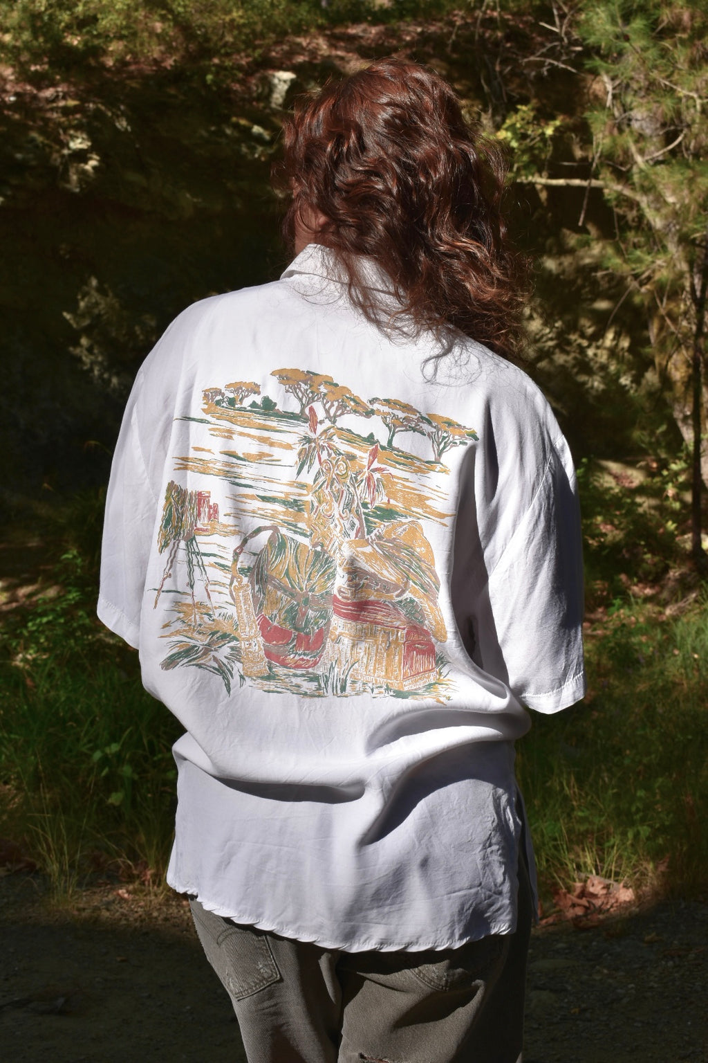 Vintage Printed Shirt – Tropical Jazz Scene