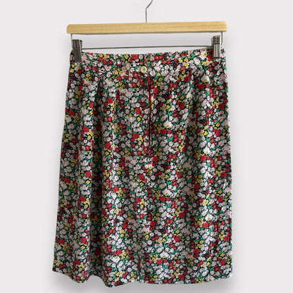 Vintage Floral Midi Skirt