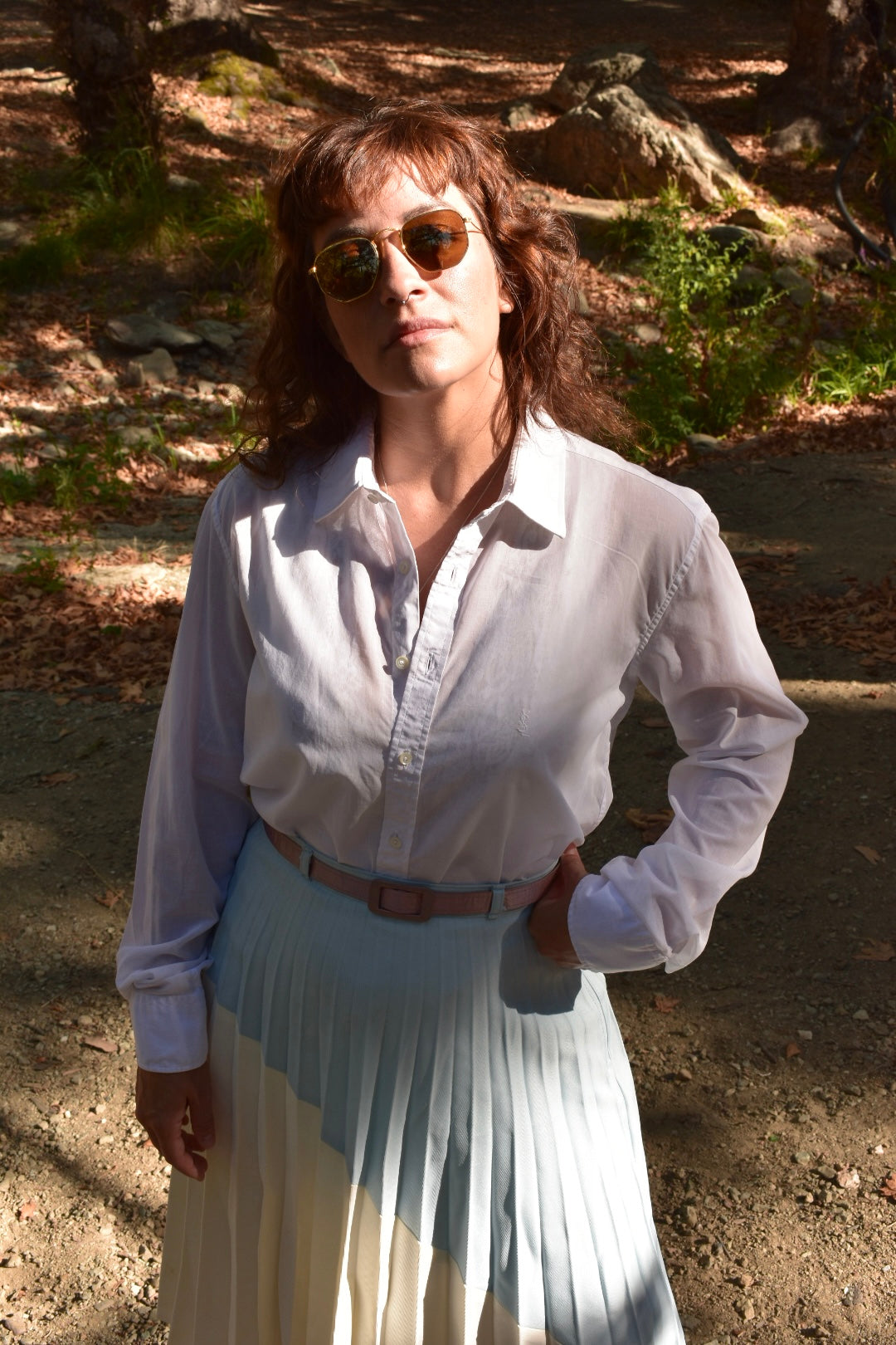 Yves Saint Laurent “Chemises” Vintage White Shirt in Pure Cotton – 80s French Elegance