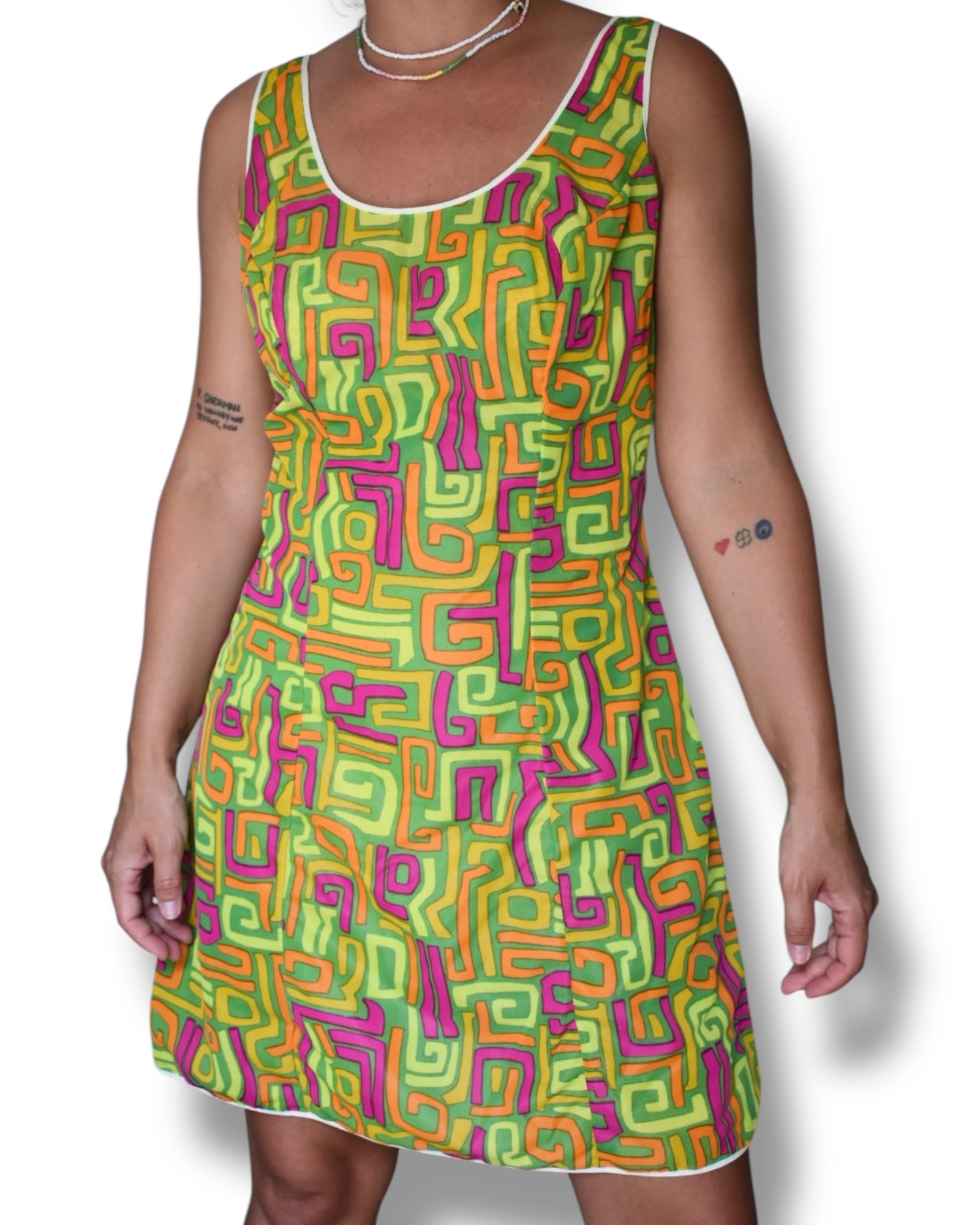 Vintage 70s Nightdresses – Geometric Prints & Vertical Stripes