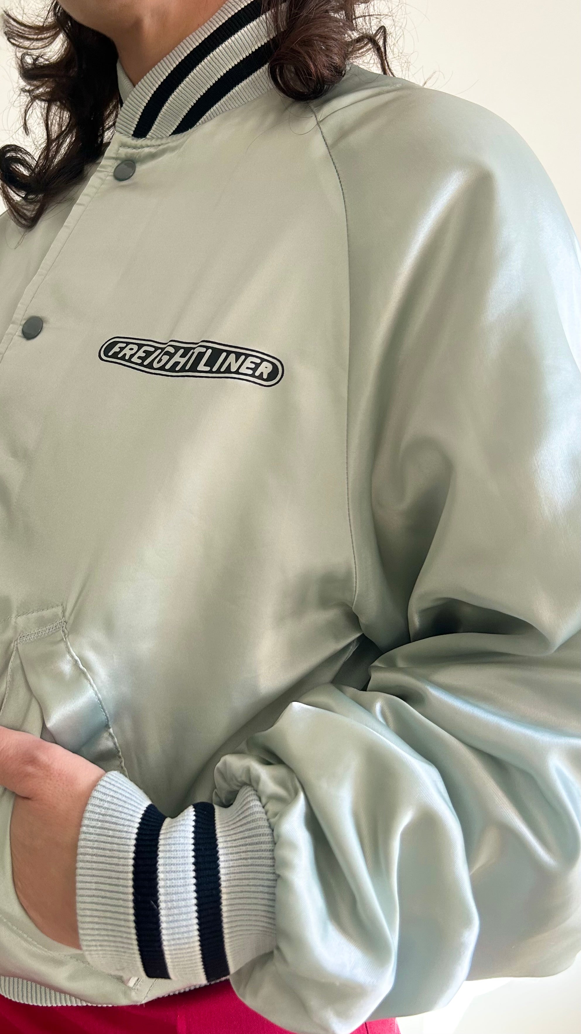 Vintage -Freightliner Trucks Denver- Bomber Jacket - Made in USA