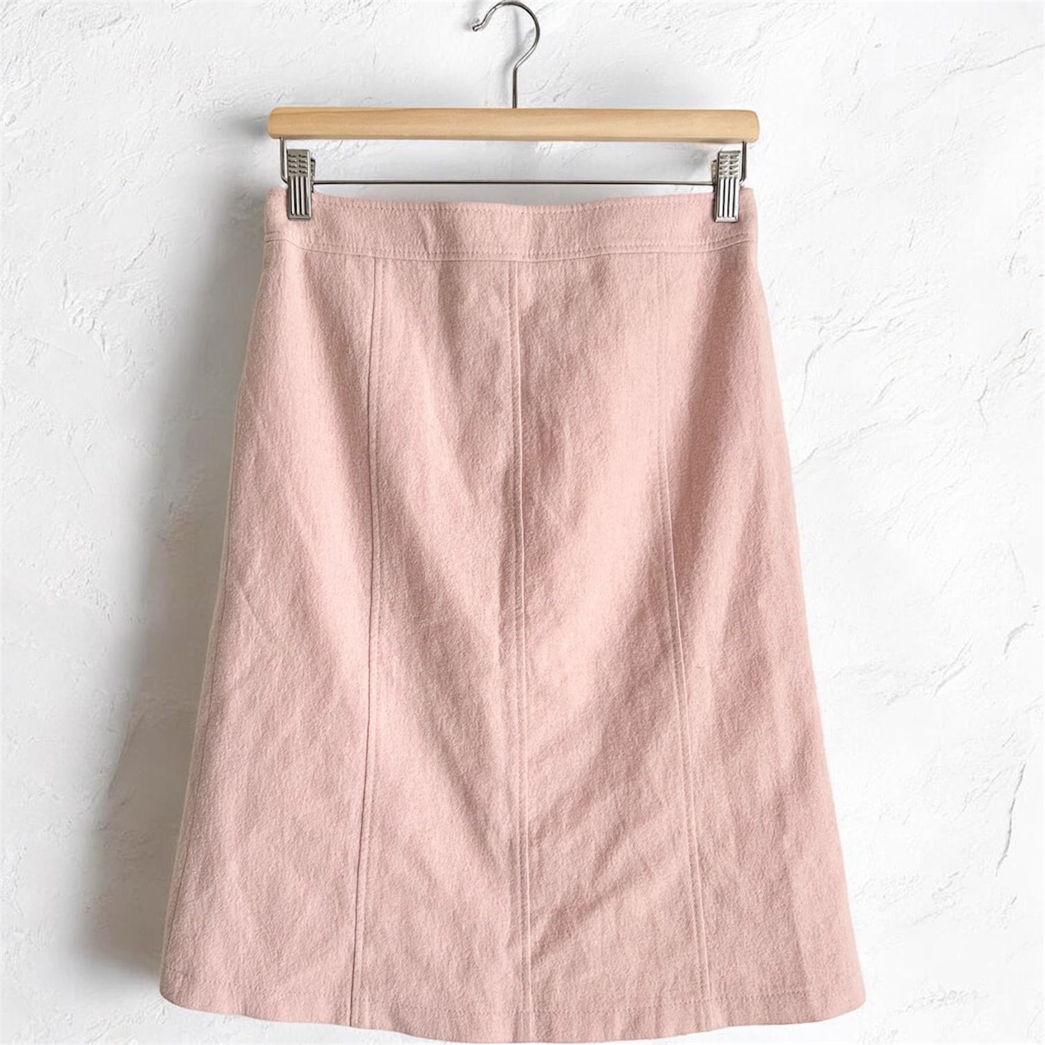 Vintage Set Skirt Suit – Soft Rose Virgin Wool & Cotton Blend