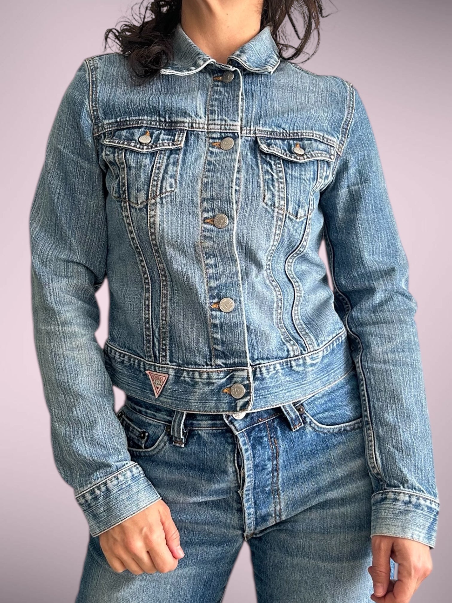 Vintage Fiorucci Cropped Denim Jacket