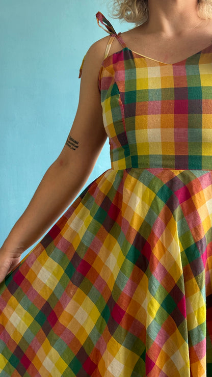 Colourful Midi Dress