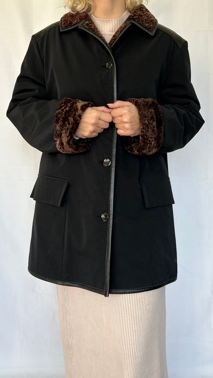 Vintage Faux Fur Double Face Coat