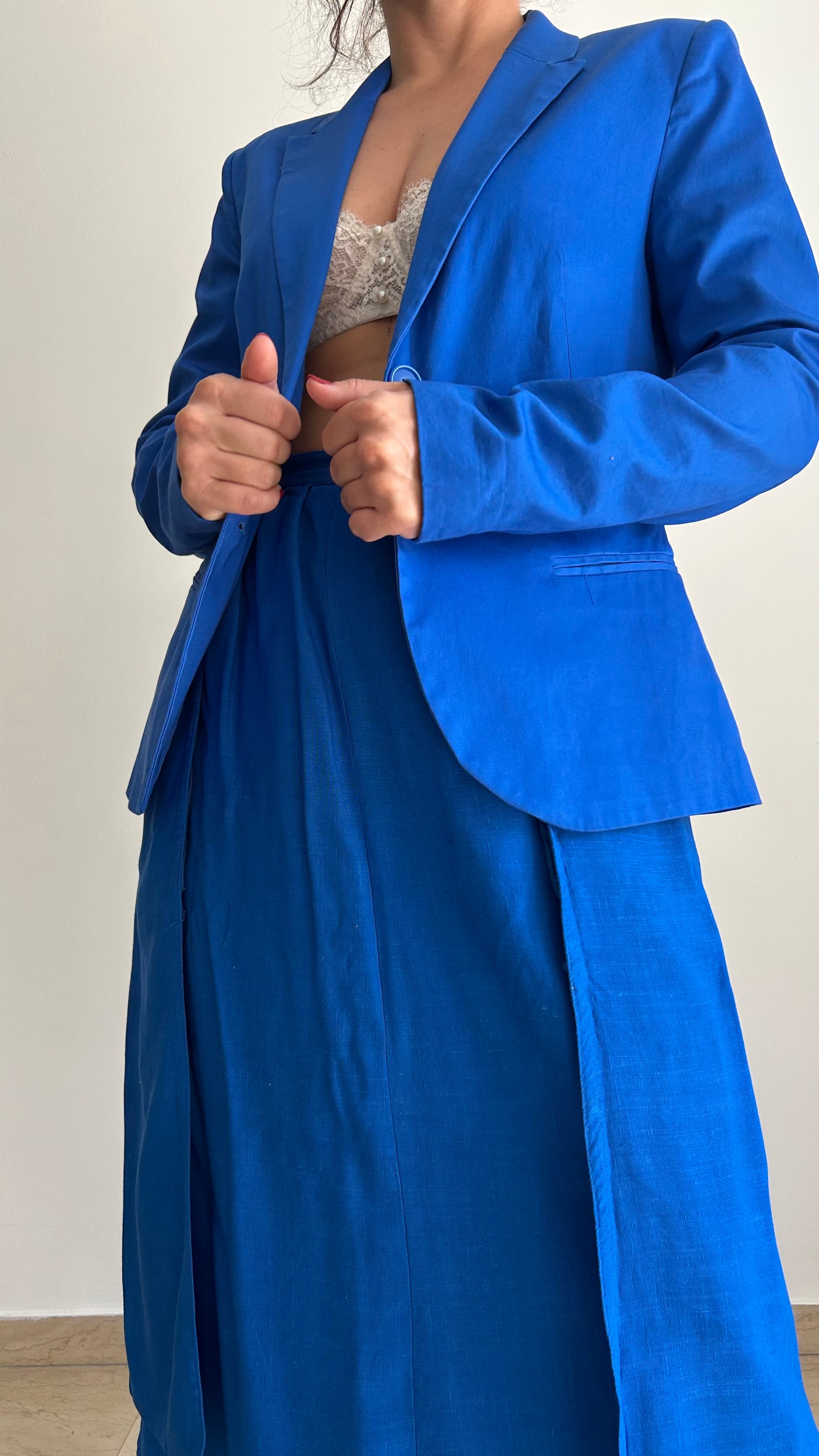 Vintage Royal Blue Blazer | 2000s | Size L