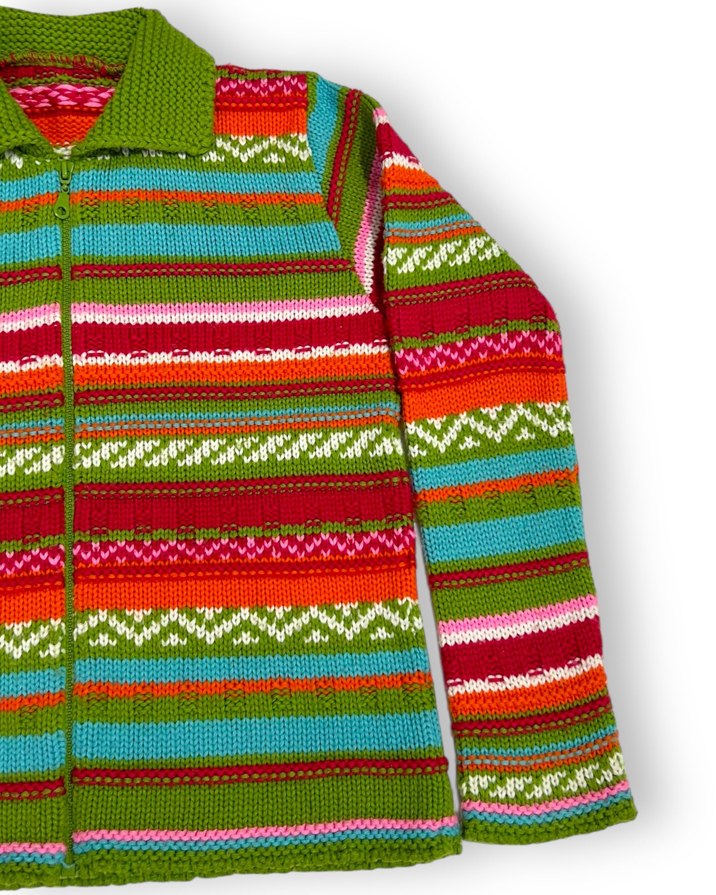 Vintage Colourful Knitted Jacket