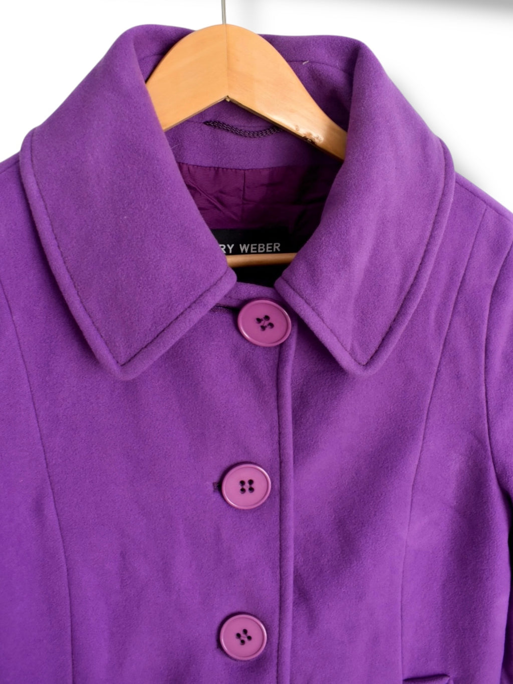 Purple Gerry Weber Wool-Cashmere Coat – Late 90s / Early 2000s