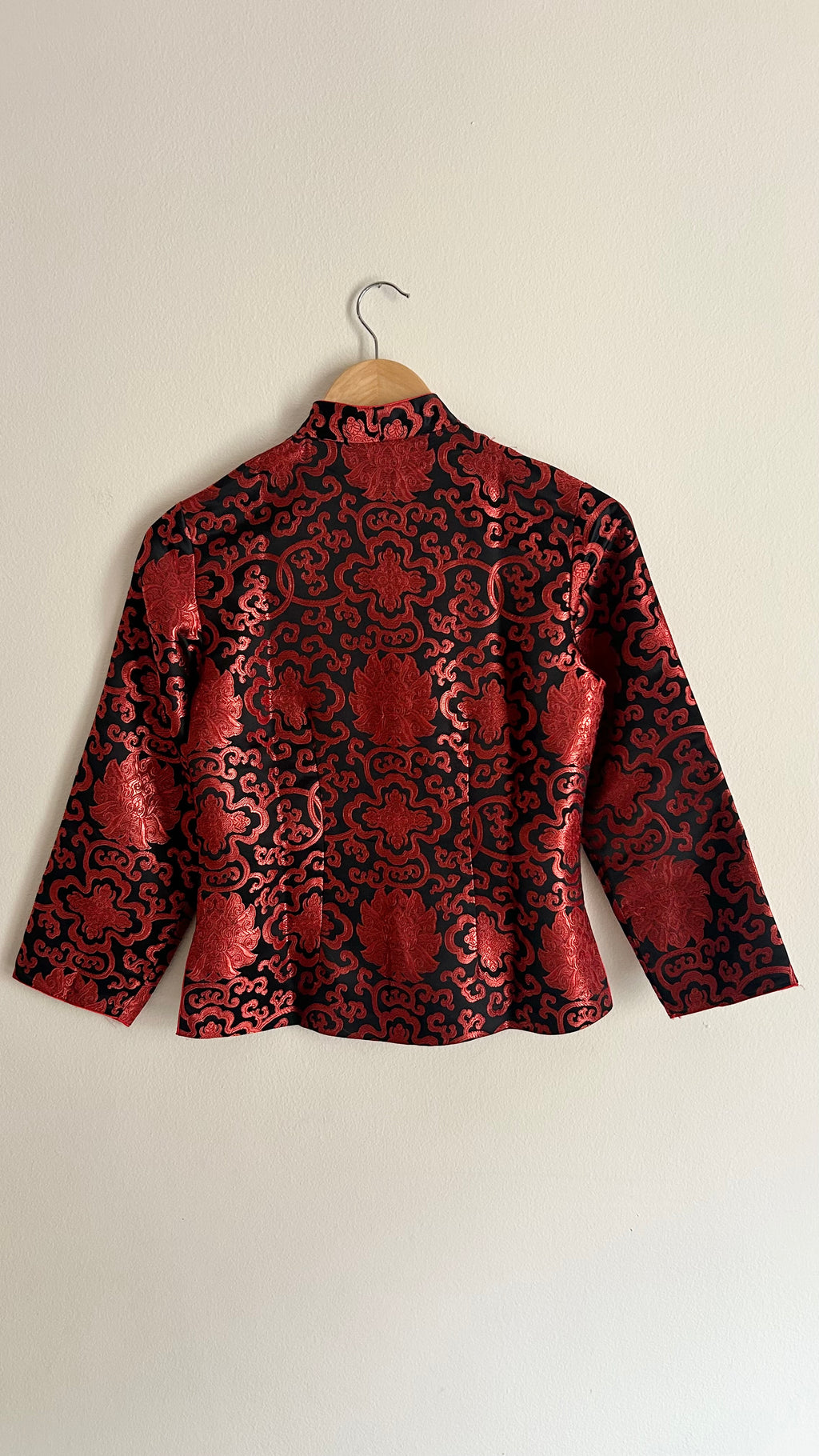 Vintage Chinoiserie Jacquard Blouse