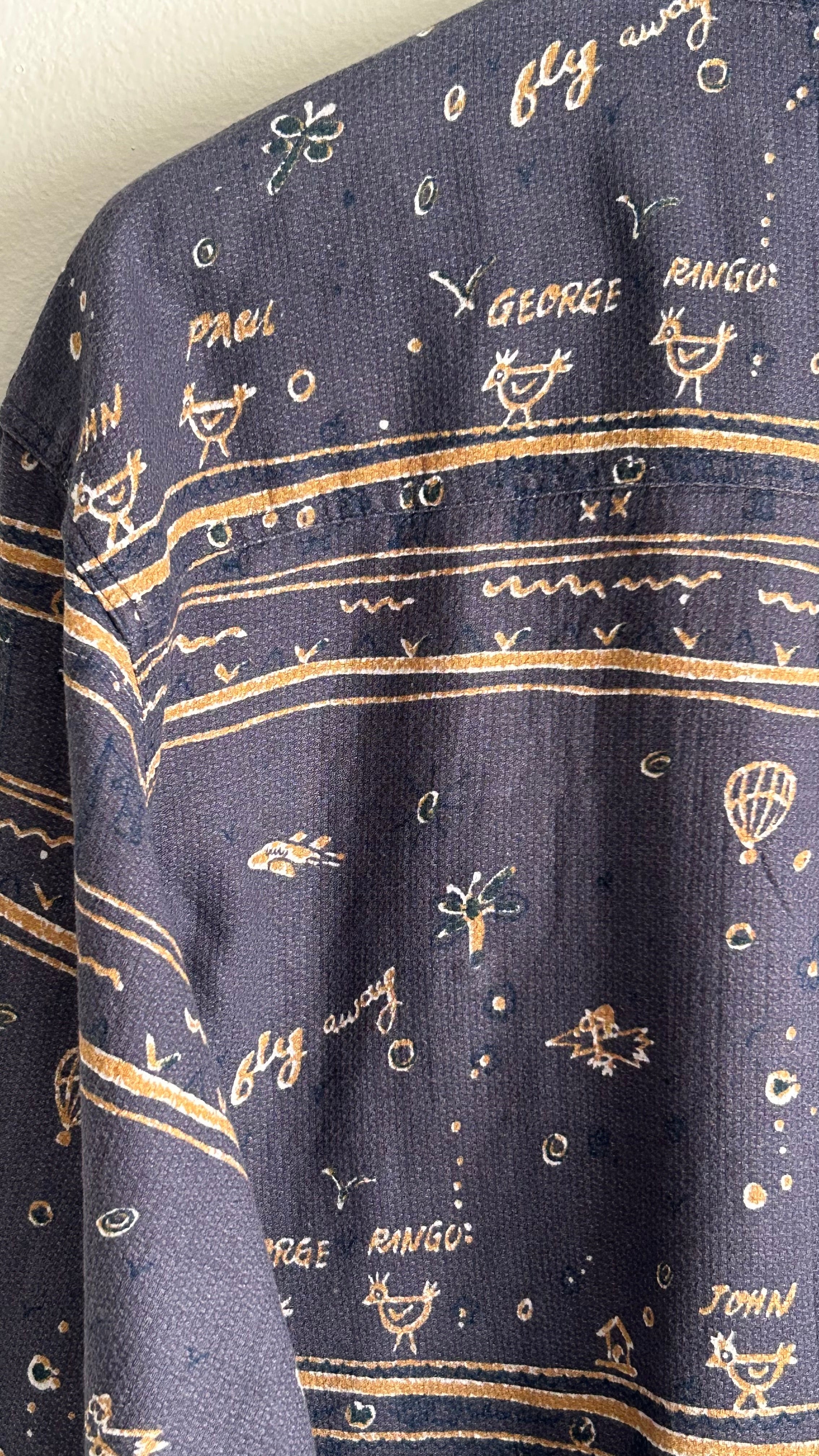 90s "Fab Four" Whimsical Graphic Shirt