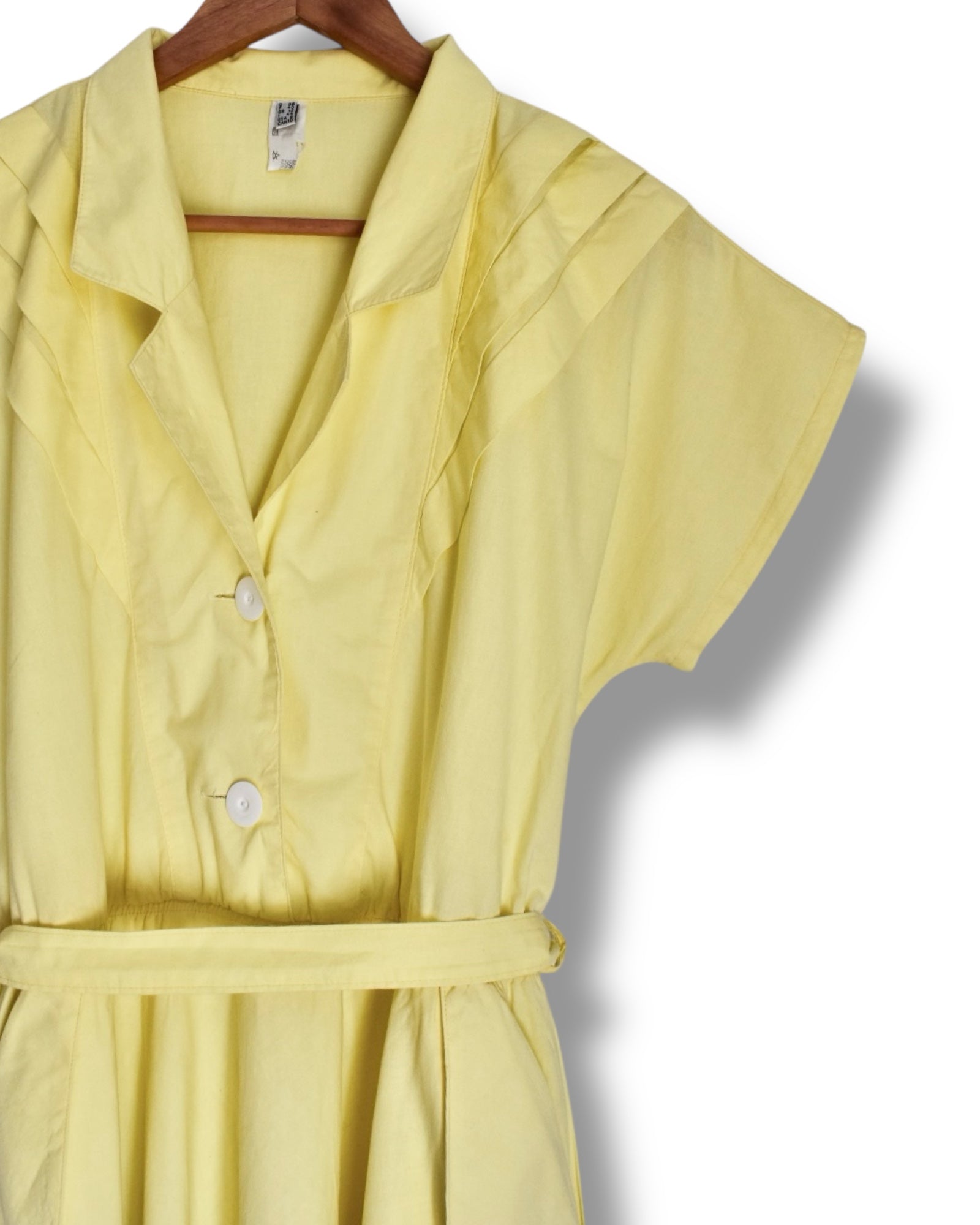 1980’s Yellow Midi Dress with Pockets