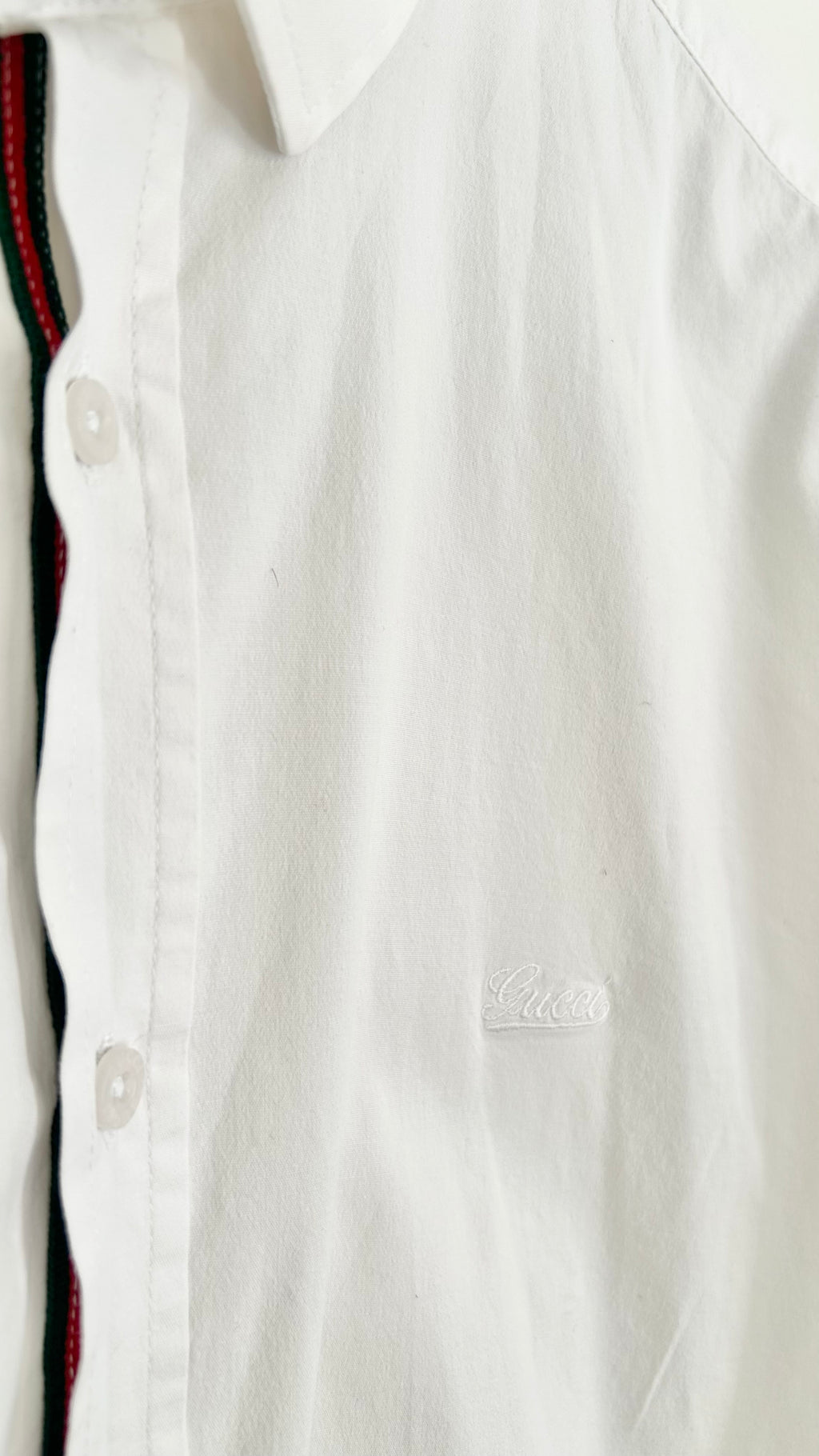 Vintage Gucci Long-Sleeve Shirt – White – 3XL