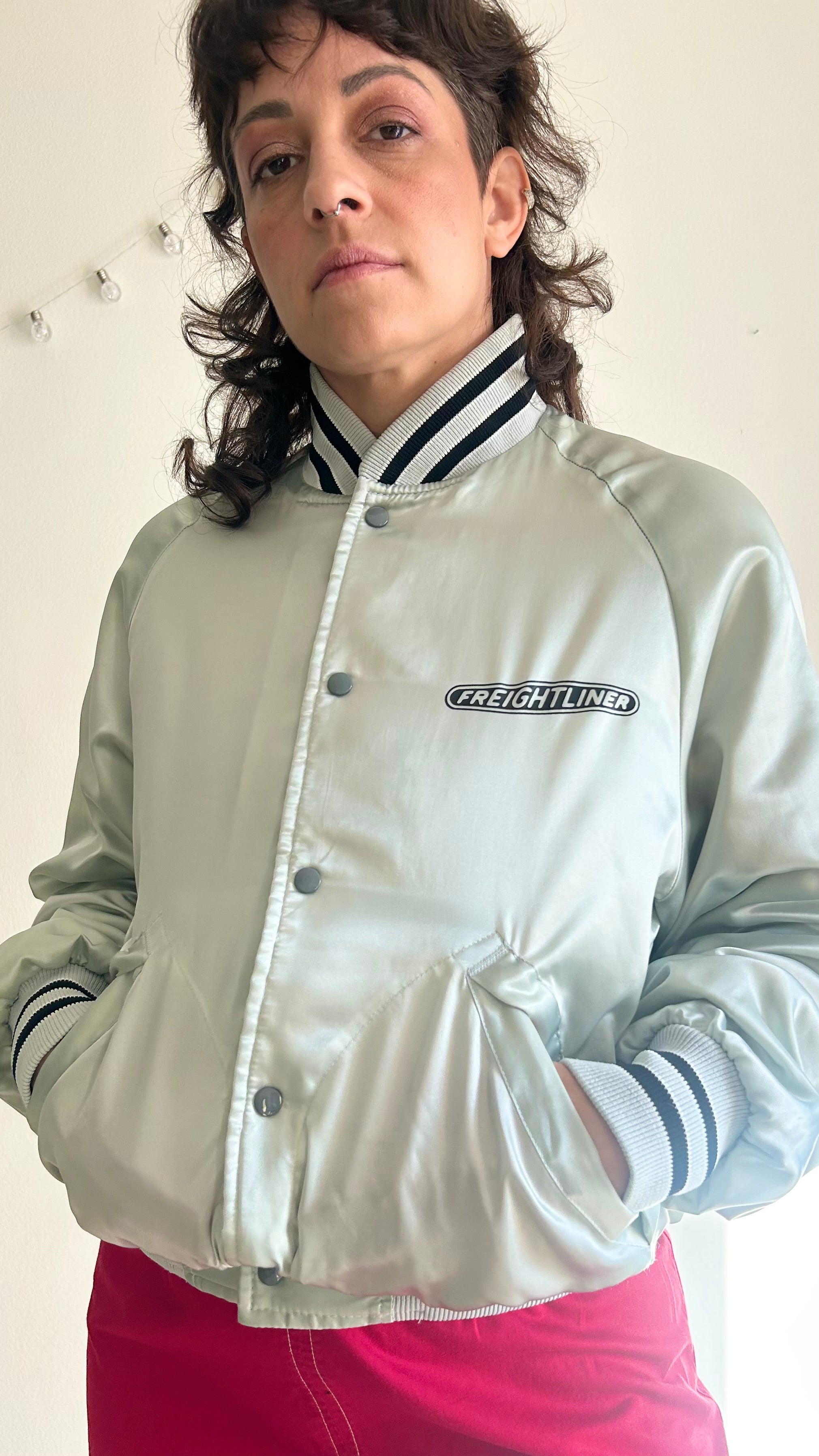 Vintage -Freightliner Trucks Denver- Bomber Jacket - Made in USA