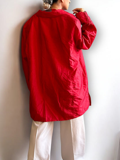 Vintage Oversized WindBreaker with Shoulder Pads