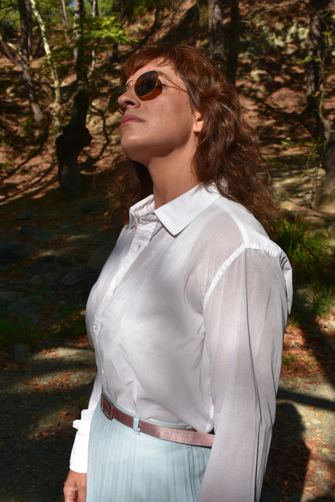 Yves Saint Laurent “Chemises” Vintage White Shirt in Pure Cotton – 80s French Elegance