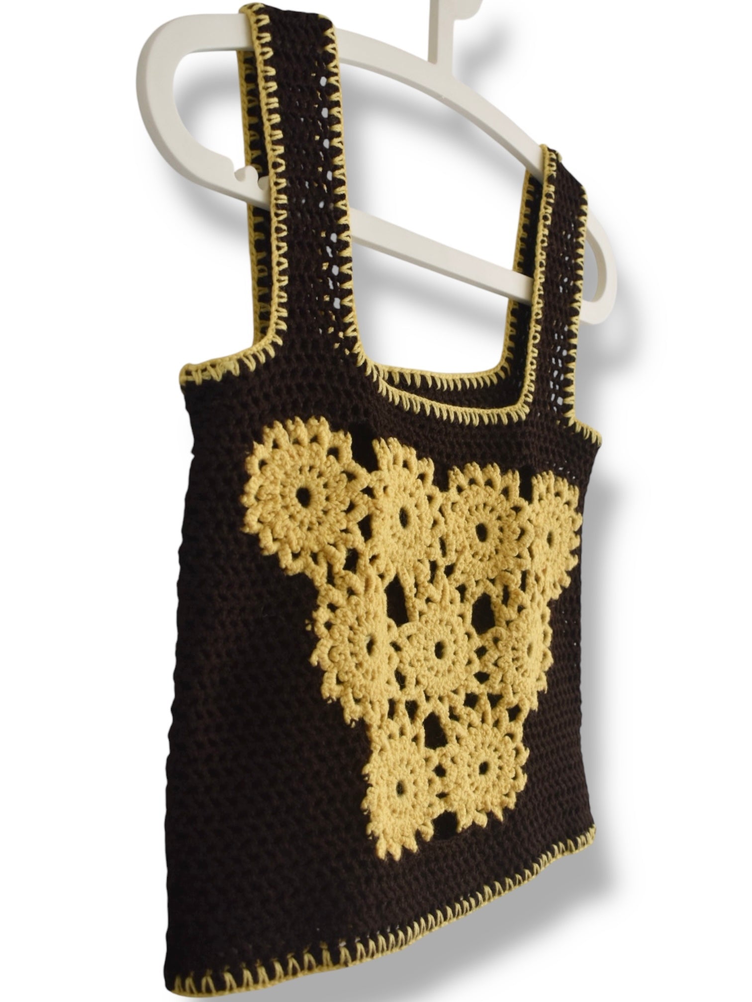 Handmade Vintage Crochet Floral Top