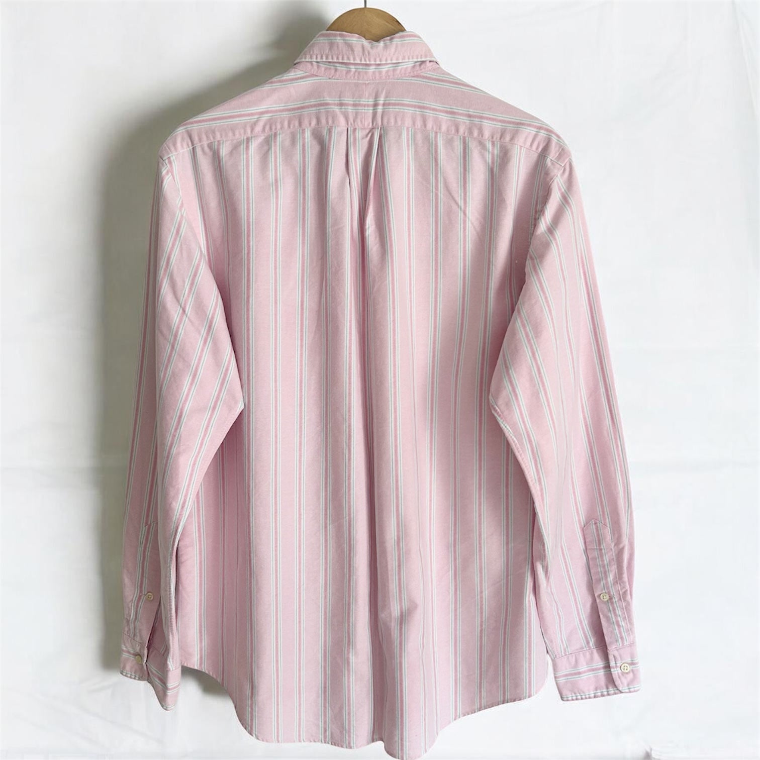 Polo Ralph Lauren "Custom Fit" Oxford – Pink & Mint Candy Stripe