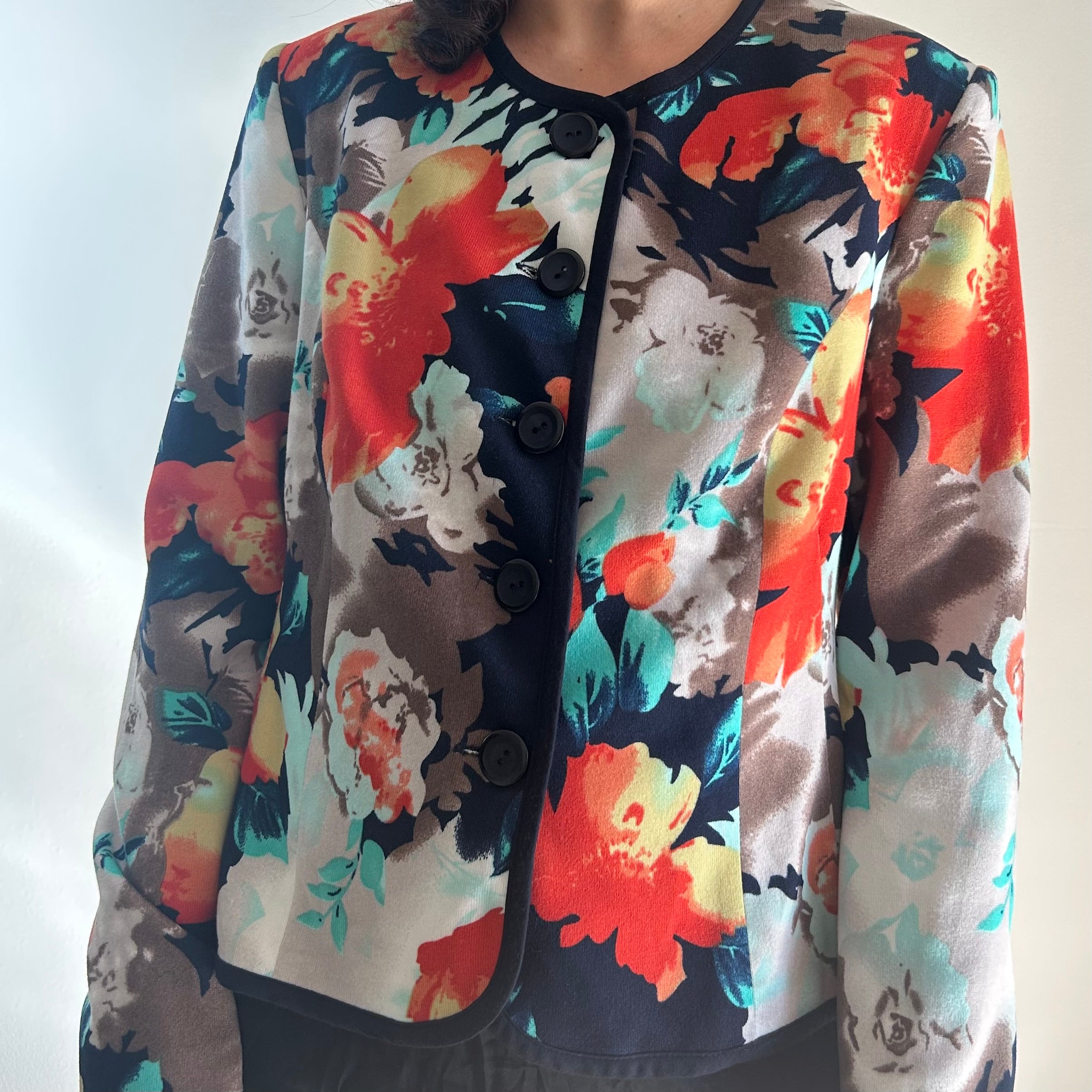 Luxima x Miss Sixty: Structured Floral Blazer - Italian Design Heritage - UK 16