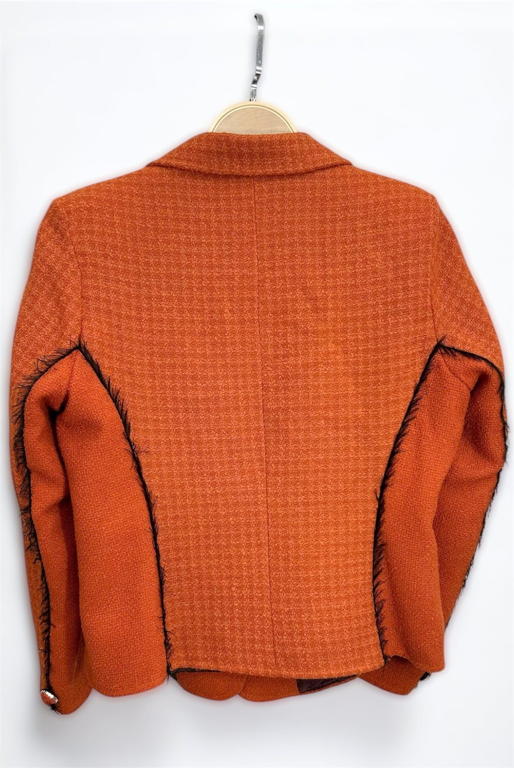 1980s Deep Orange Wool Blazer