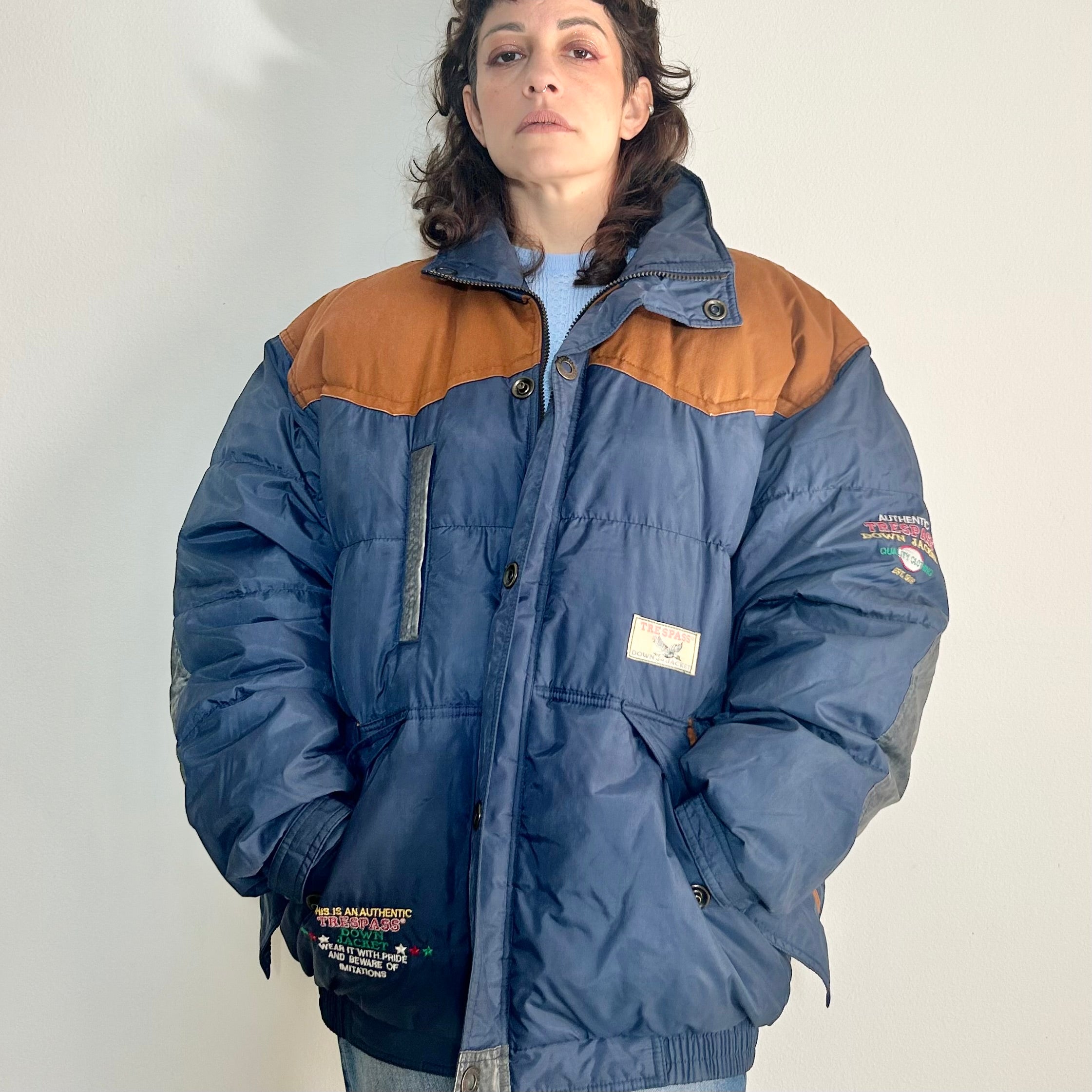 90s Oversized Color-Block Jacket