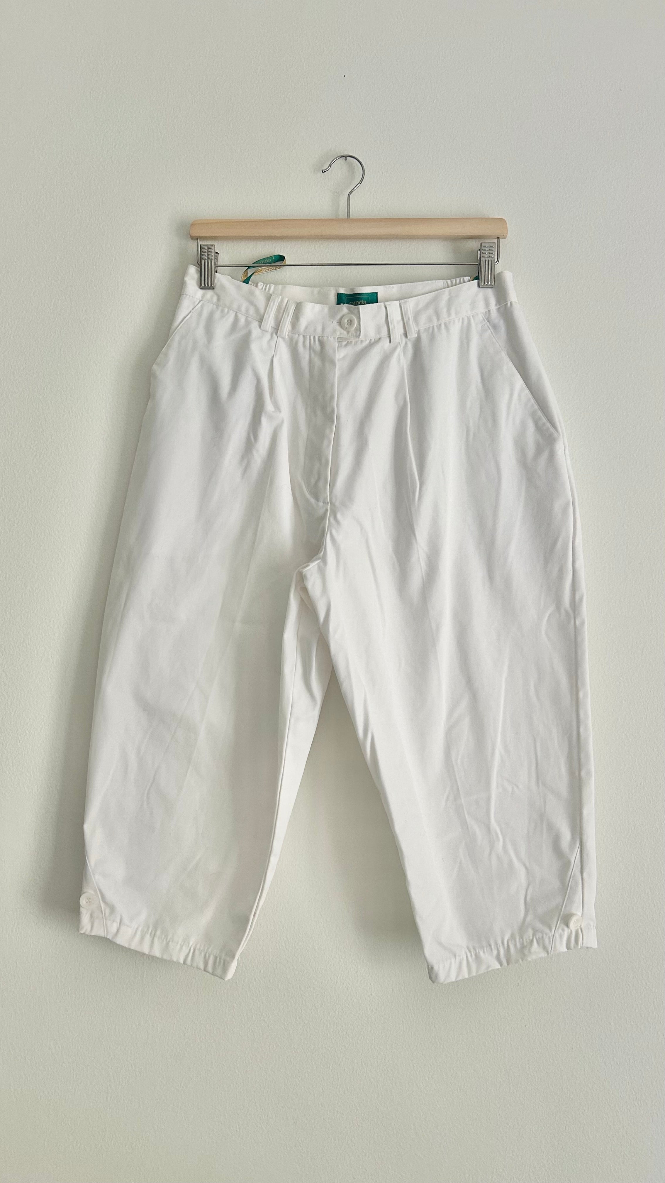 Vintage White Women’s Capri Pants