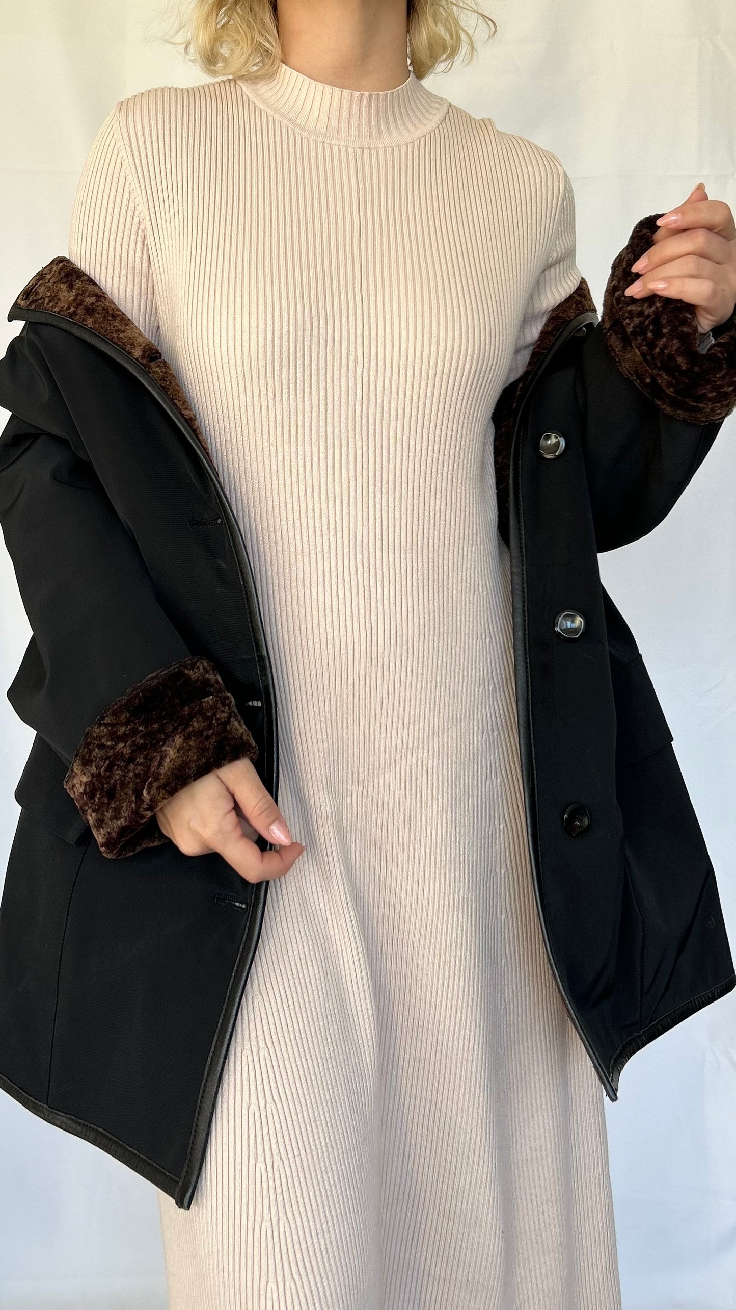 Vintage Faux Fur Double Face Coat