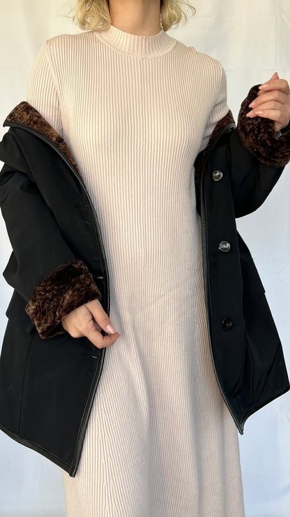 Vintage Faux Fur Double Face Coat