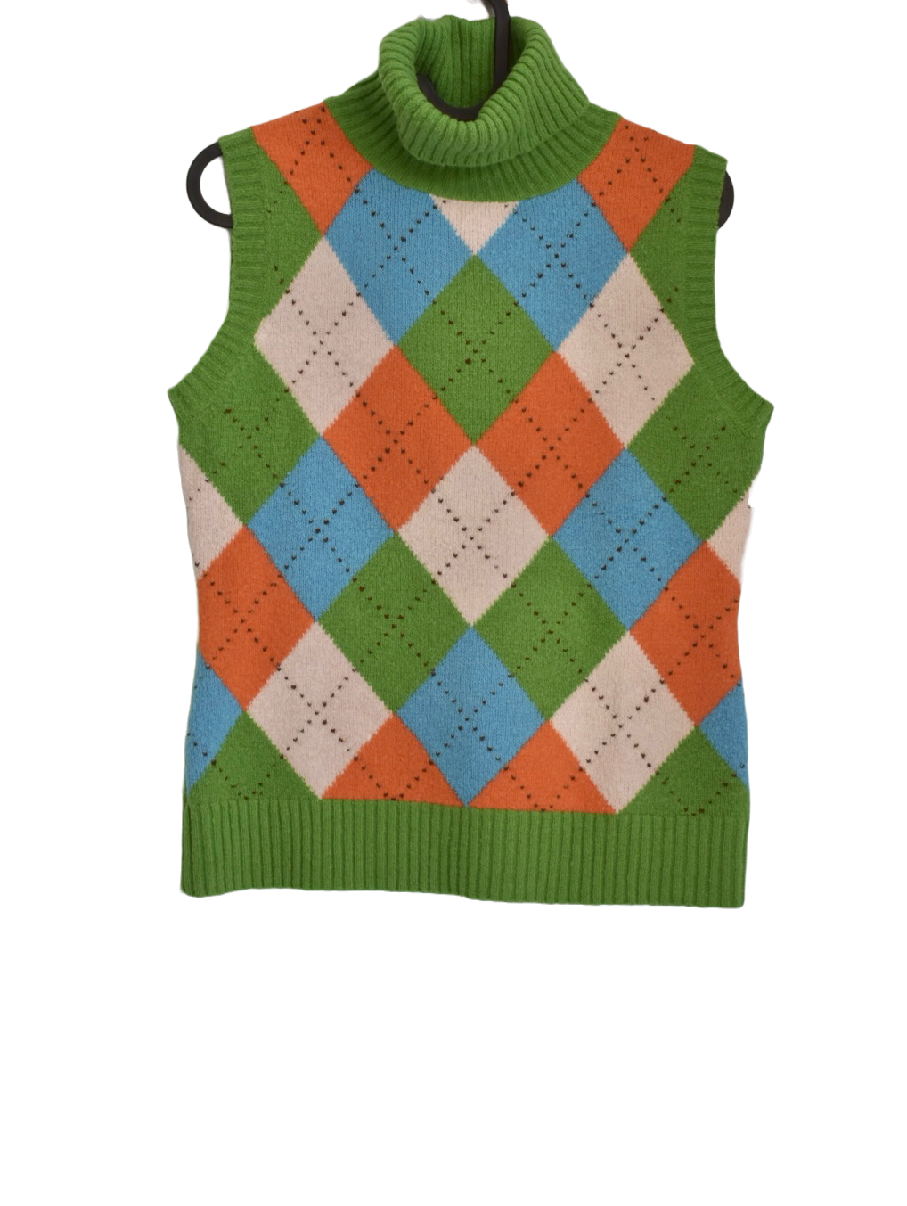 Colourful Knitted Wool Blend Vest