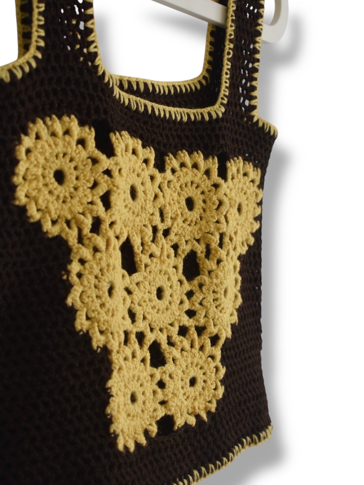 Handmade Vintage Crochet Floral Top