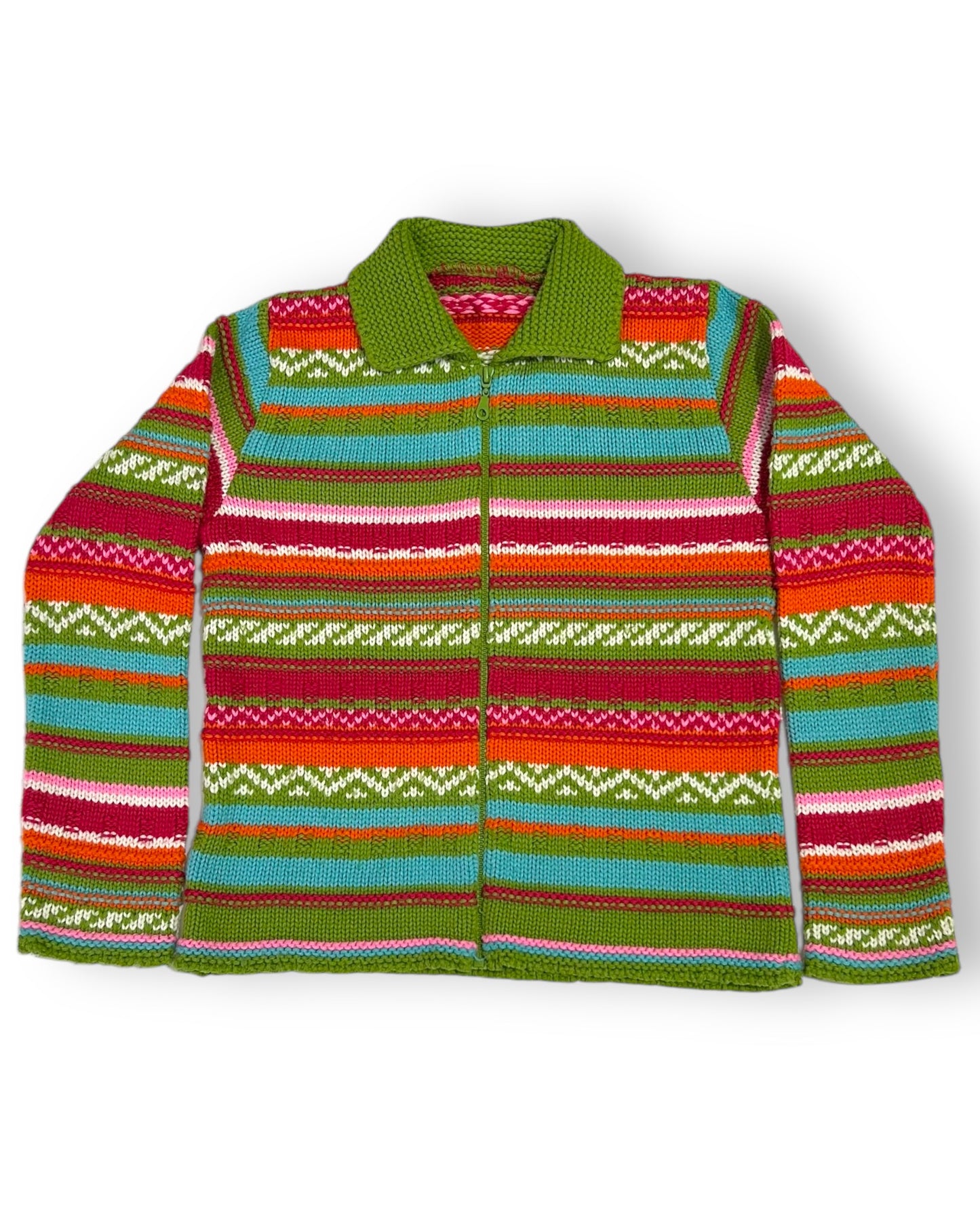 Vintage Colourful Knitted Jacket