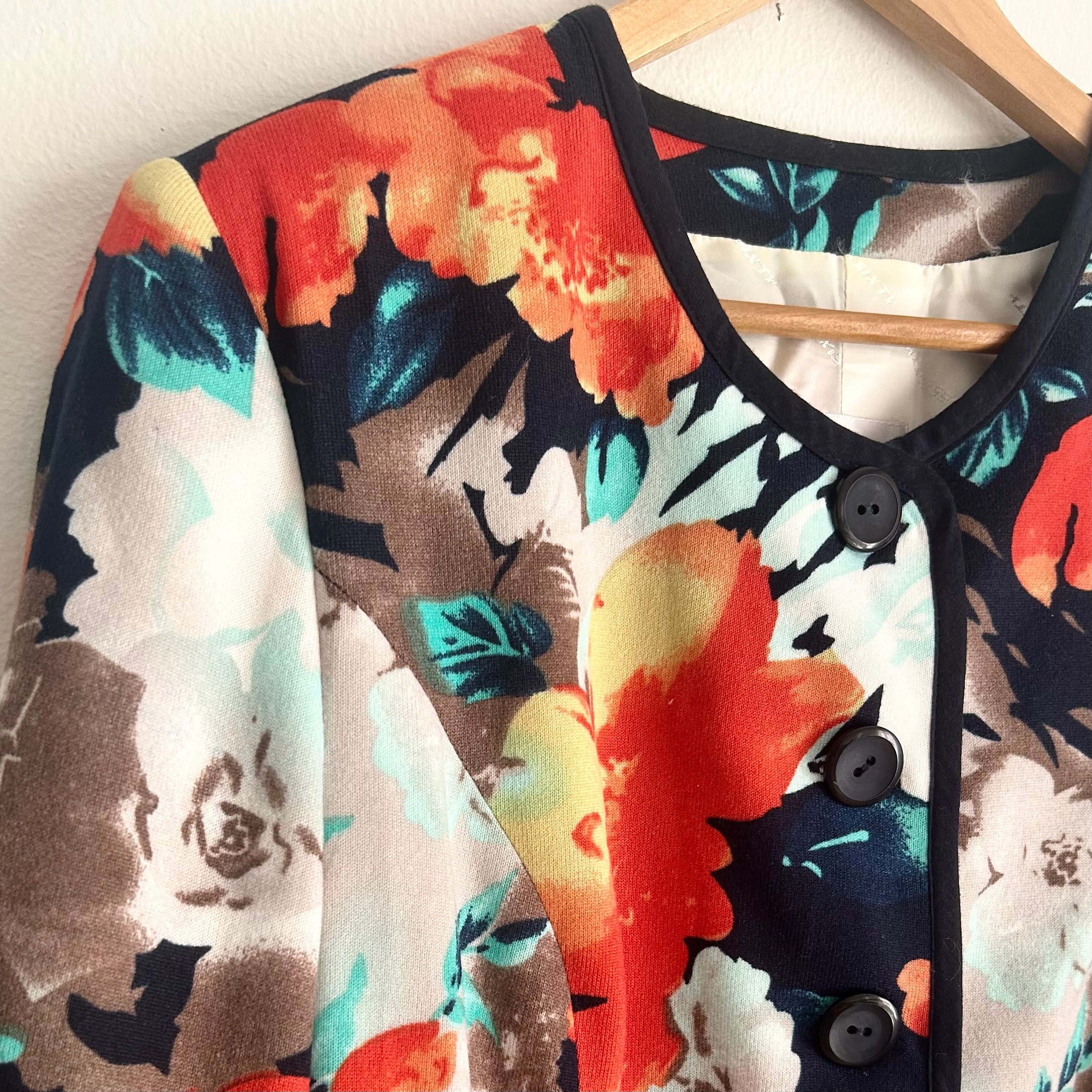 Luxima x Miss Sixty: Structured Floral Blazer - Italian Design Heritage - UK 16