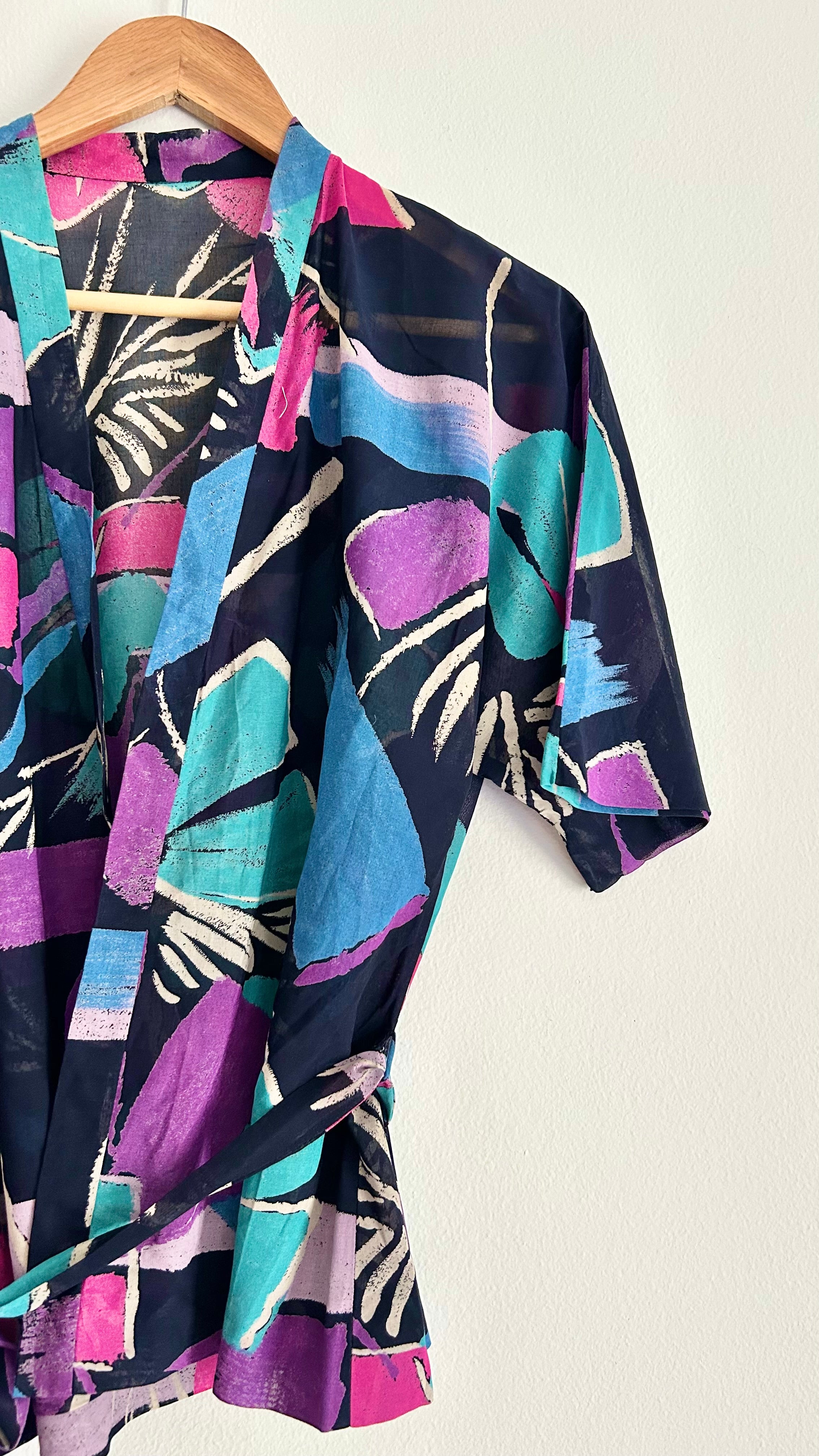 Vintage Handmade Kimono-Style Blouse | One Size