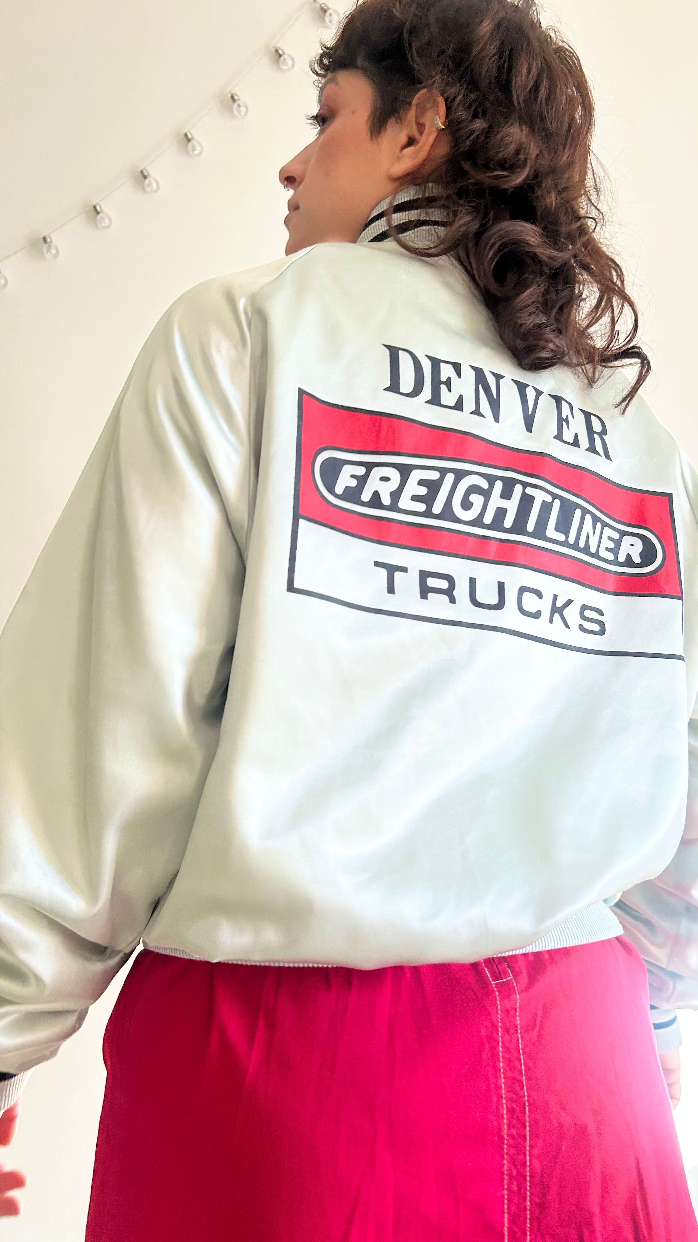 Vintage -Freightliner Trucks Denver- Bomber Jacket - Made in USA