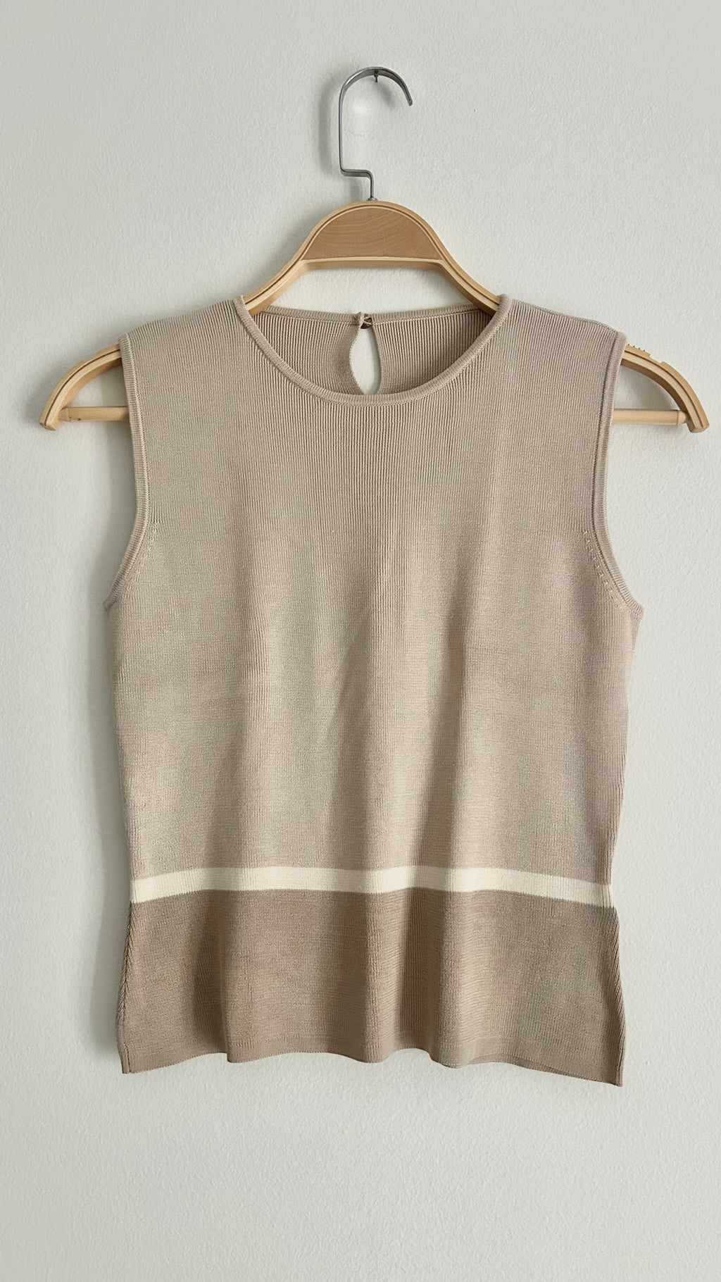 Vintage Sleeveless Silk Knit Top