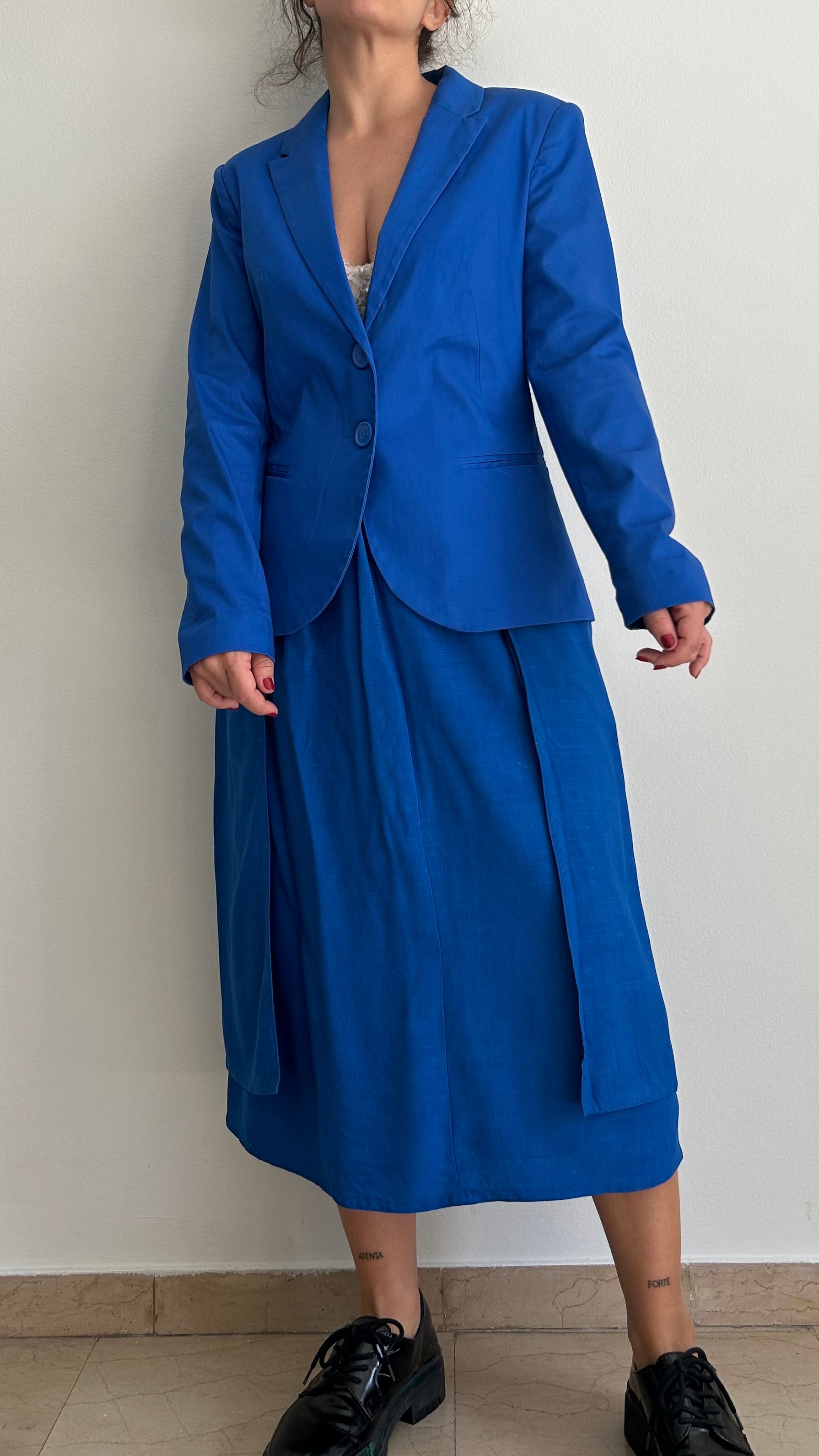 Vintage Royal Blue Blazer | 2000s | Size L